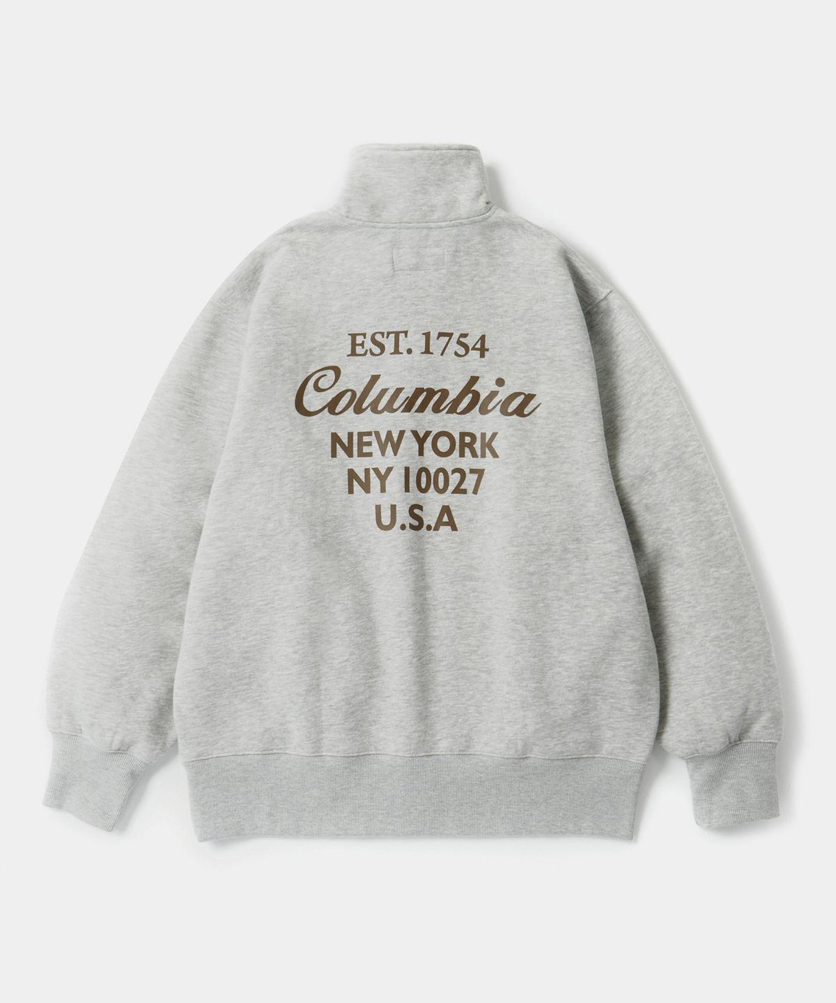 컬럼비아 유니버시티(COLUMBIA UNIVERSITY) CU BIG SCRIPT TERRY H/ZIP SWEATSHIRTS M그레이