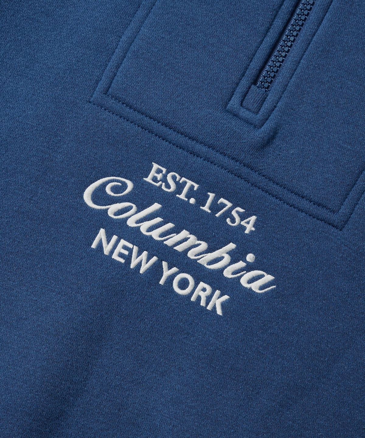 컬럼비아 유니버시티(COLUMBIA UNIVERSITY) CU BIG SCRIPT TERRY H/ZIP SWEATSHIRTS 프렌치블루