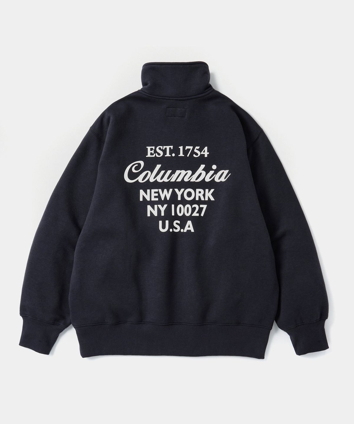 컬럼비아 유니버시티(COLUMBIA UNIVERSITY) CU BIG SCRIPT TERRY H/ZIP SWEATSHIRTS 크라운네이비