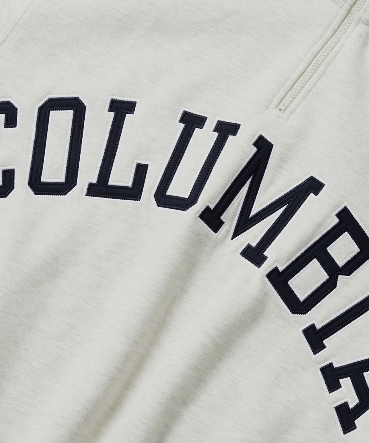 컬럼비아 유니버시티(COLUMBIA UNIVERSITY) CU BIG ARCH H/FLEECE H/ZIP SWEATSHIRTS 오트밀