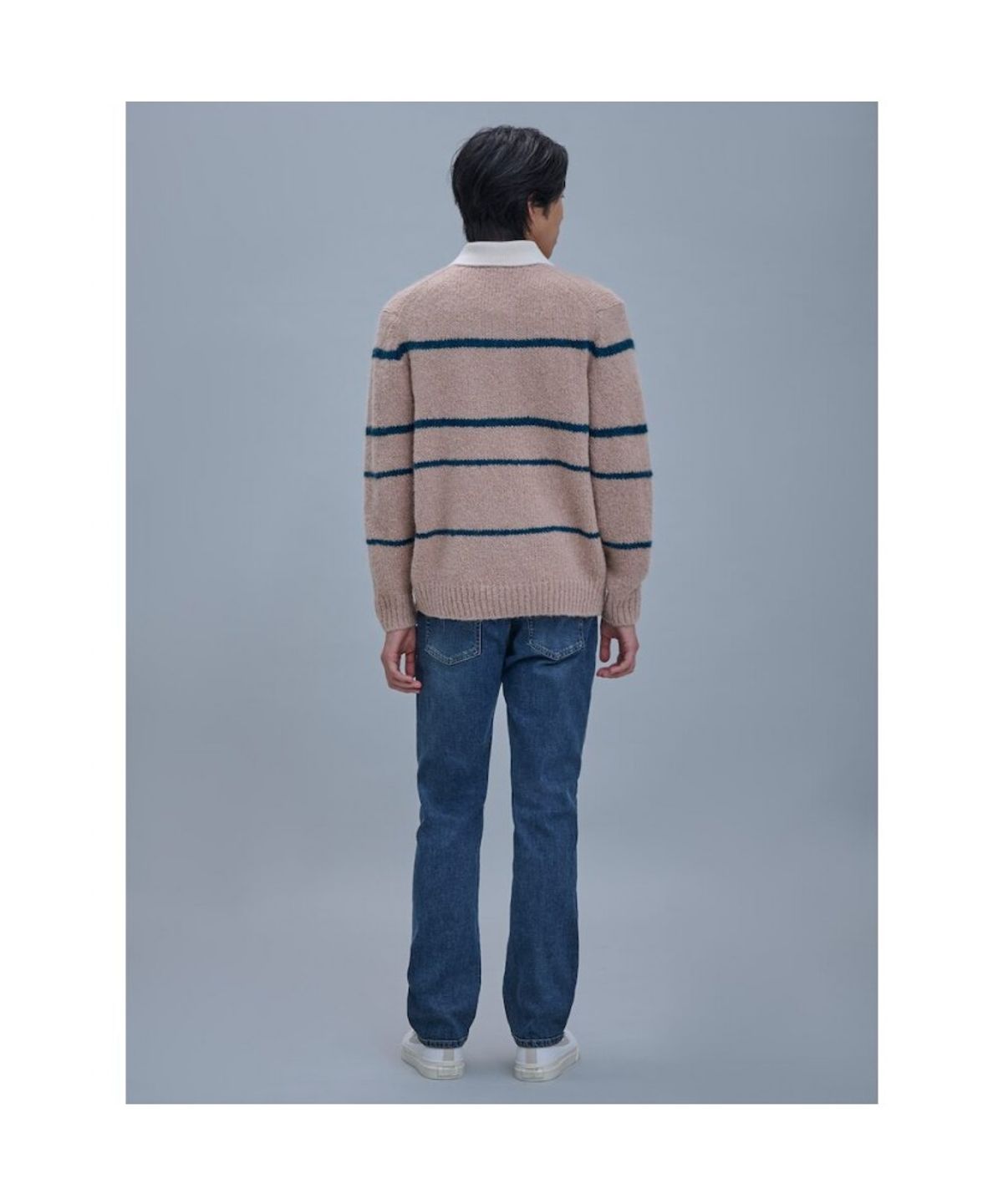 시프트지(SHIFT.G) Fuzzy Pattern Sweater  Beige