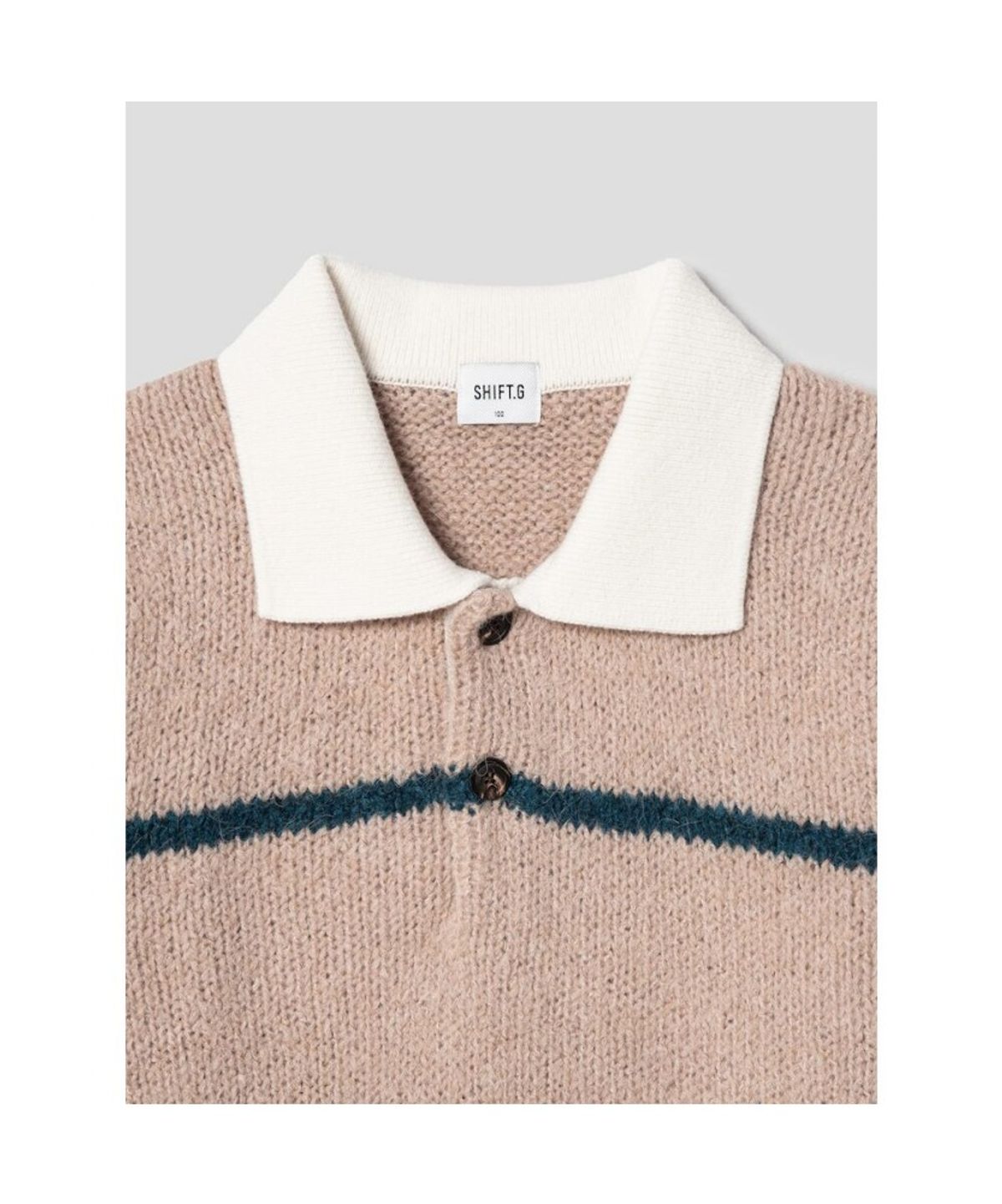 시프트지(SHIFT.G) Fuzzy Pattern Sweater  Beige