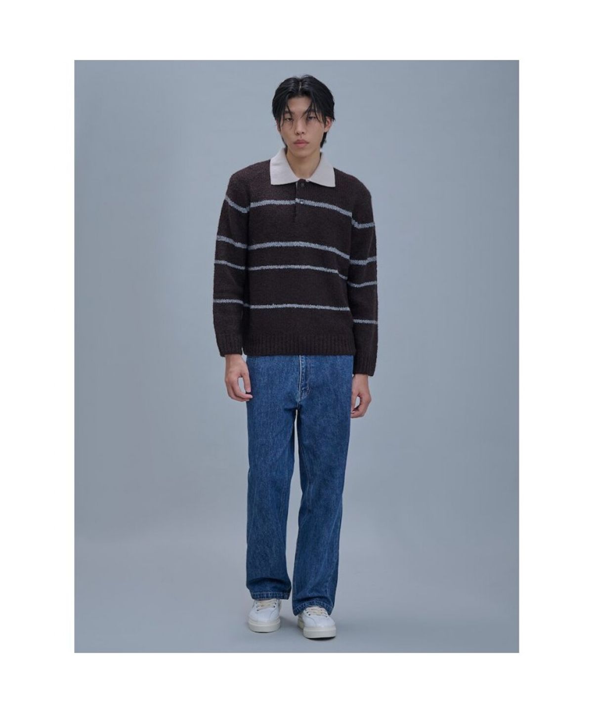 시프트지(SHIFT.G) Fuzzy Pattern Sweater  Brown