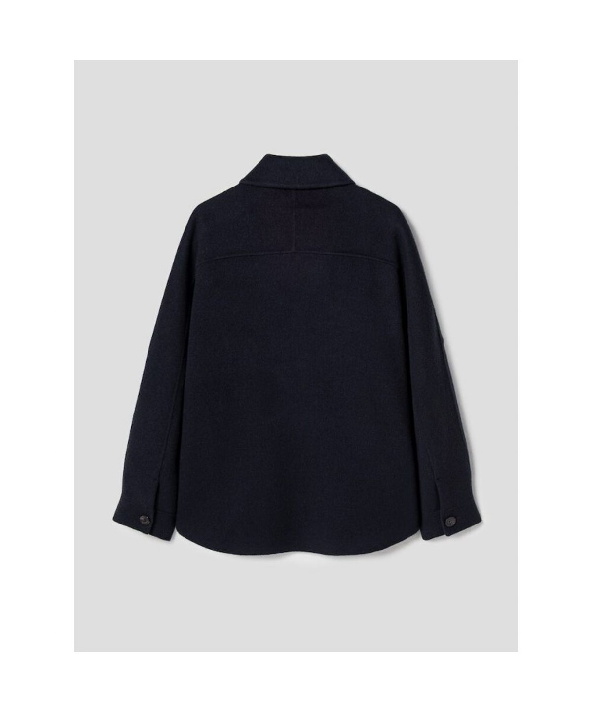 시프트지(SHIFT.G) Wool Blended Overfit Shirket  Navy