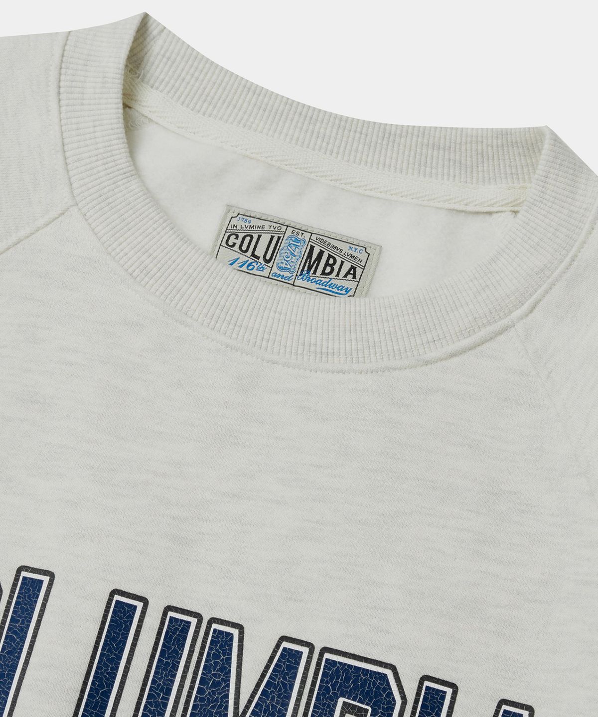 컬럼비아 유니버시티(COLUMBIA UNIVERSITY) CU 80S VINTAGE WOMEN FLEECE SWEATSHIRTS 오트밀