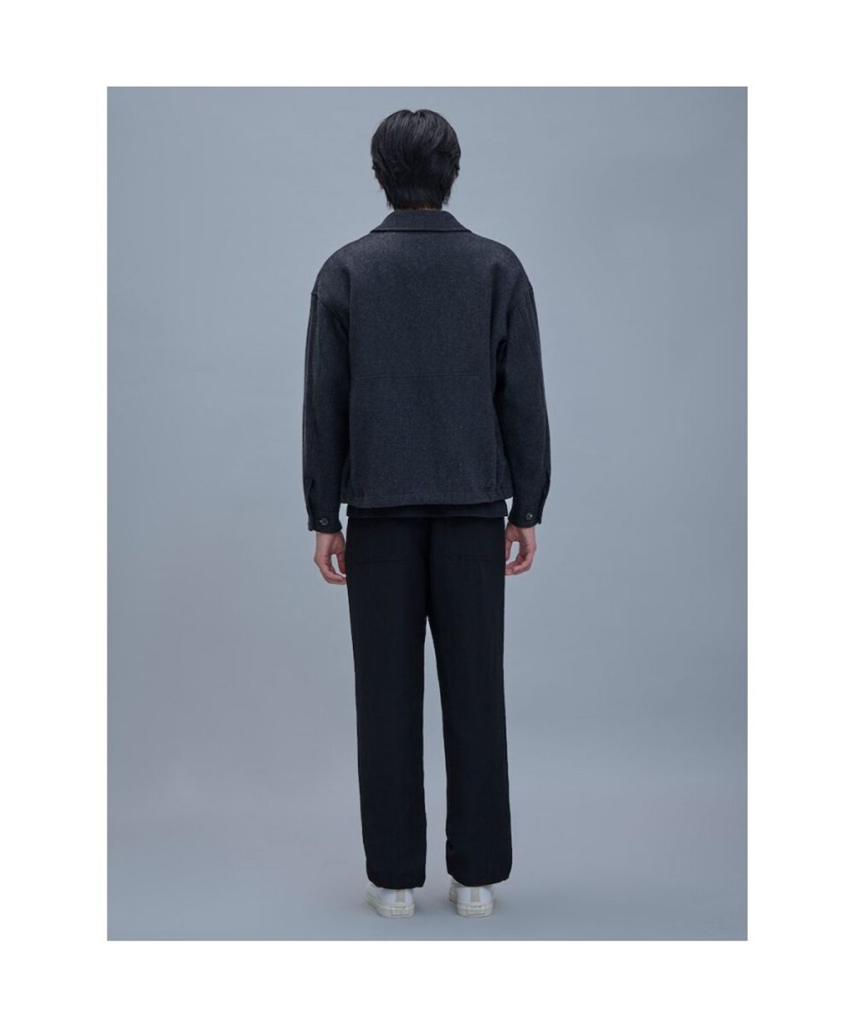 시프트지(SHIFT.G) Wool Blended Overfit Blouson  Ash
