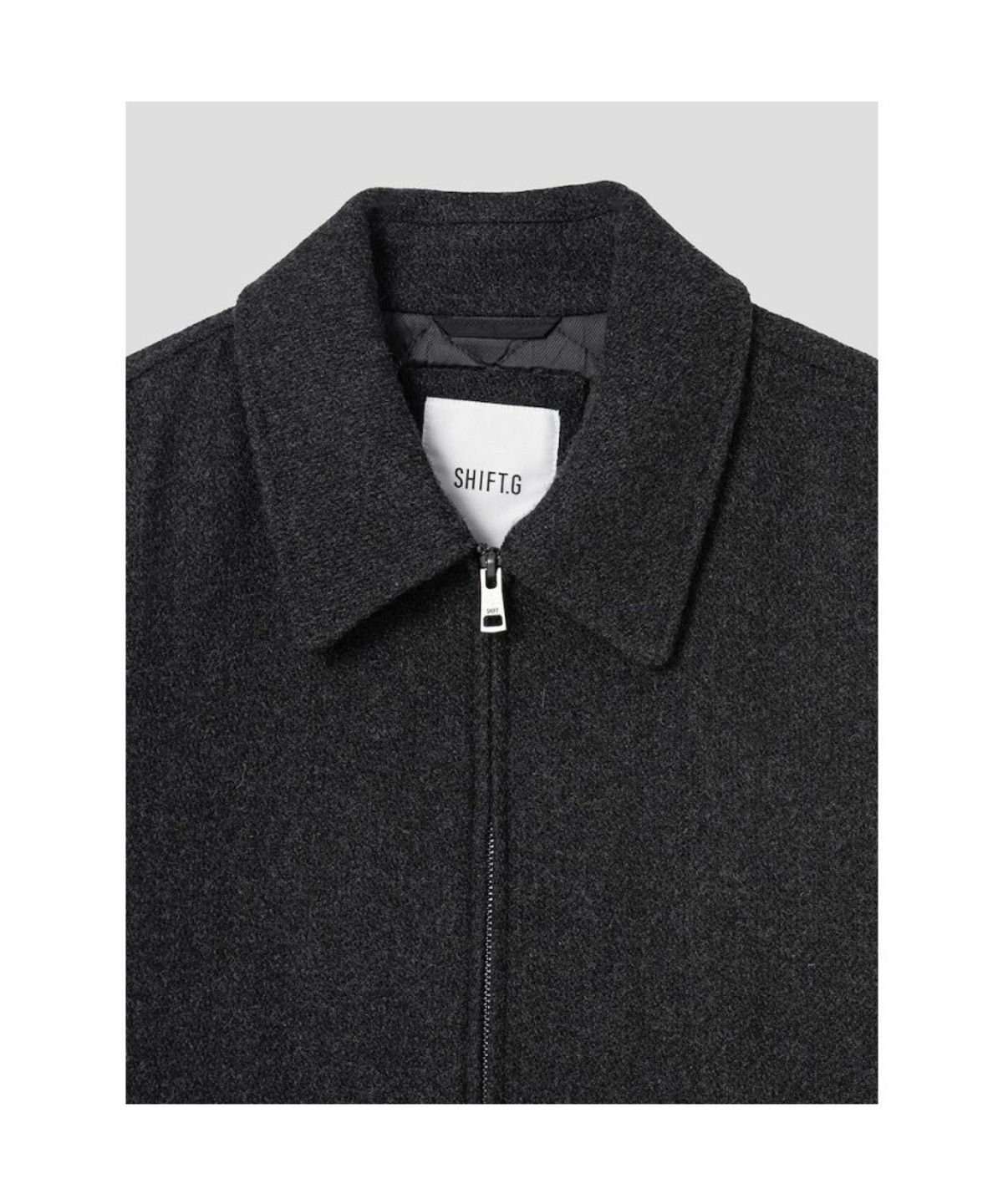 시프트지(SHIFT.G) Wool Blended Overfit Blouson  Ash