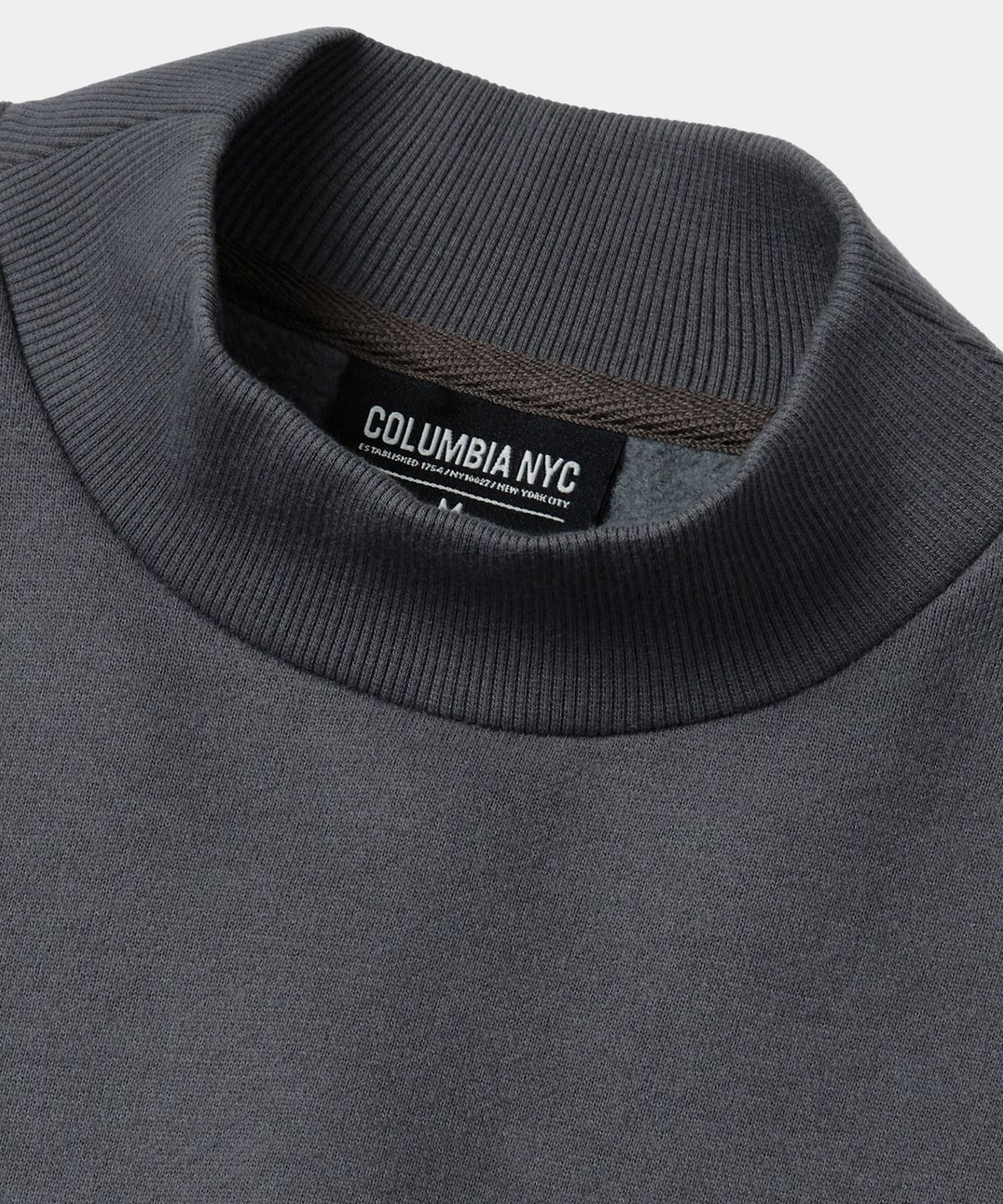 컬럼비아 유니버시티(COLUMBIA UNIVERSITY) B/S NY MOC NECK H/FLEECE SWEATSHIRTS 차콜