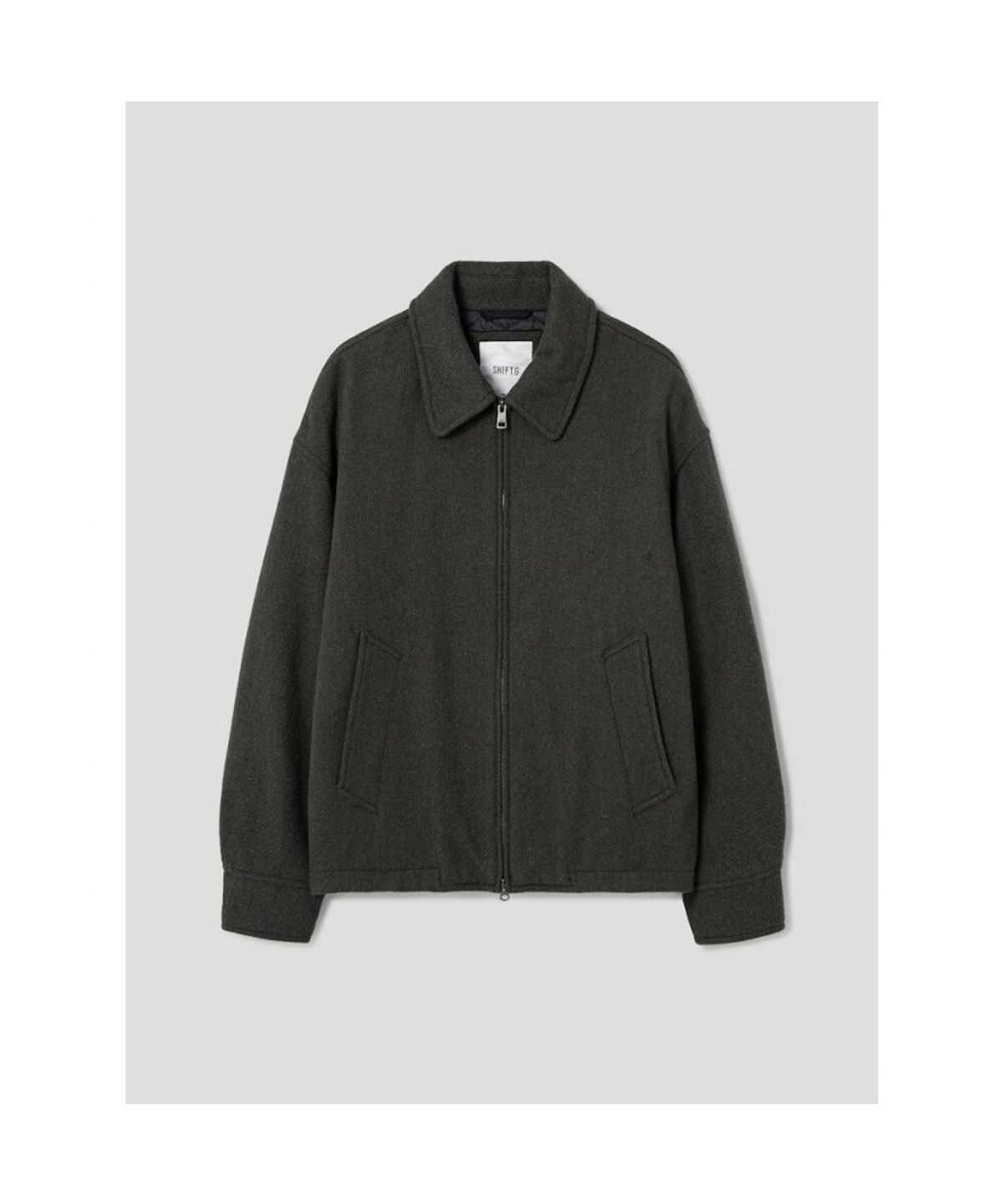 시프트지(SHIFT.G) Wool Blended Overfit Blouson  Khaki