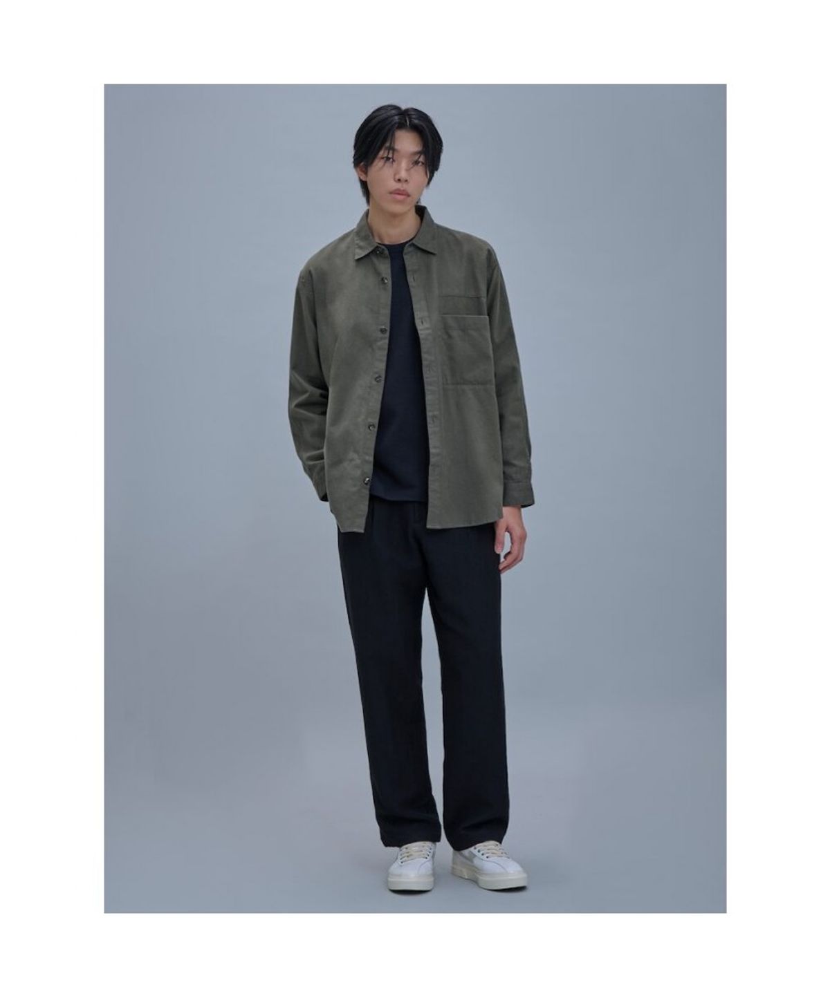 시프트지(SHIFT.G) Brushed Cloud Shirts  Khaki