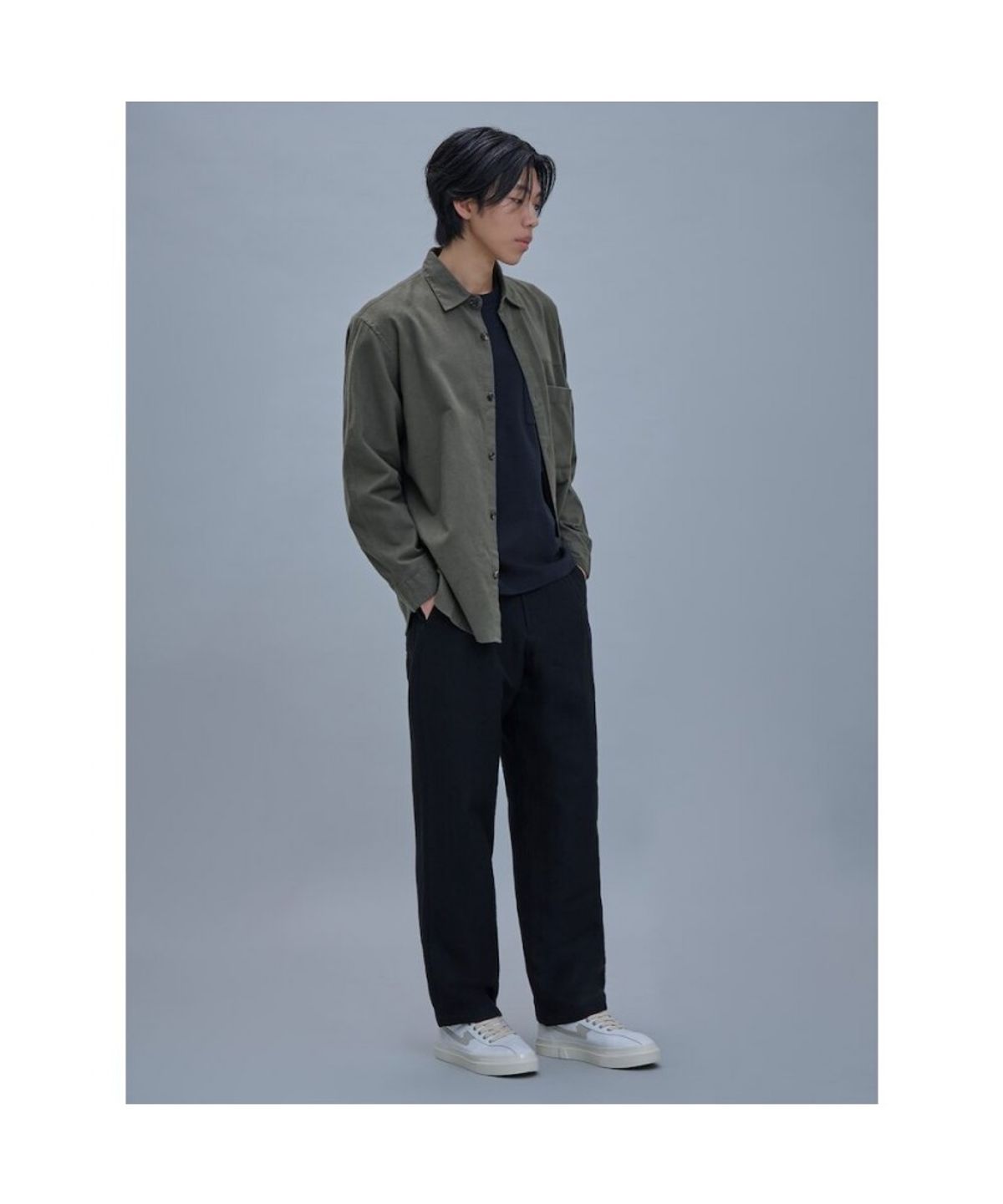시프트지(SHIFT.G) Brushed Cloud Shirts  Khaki