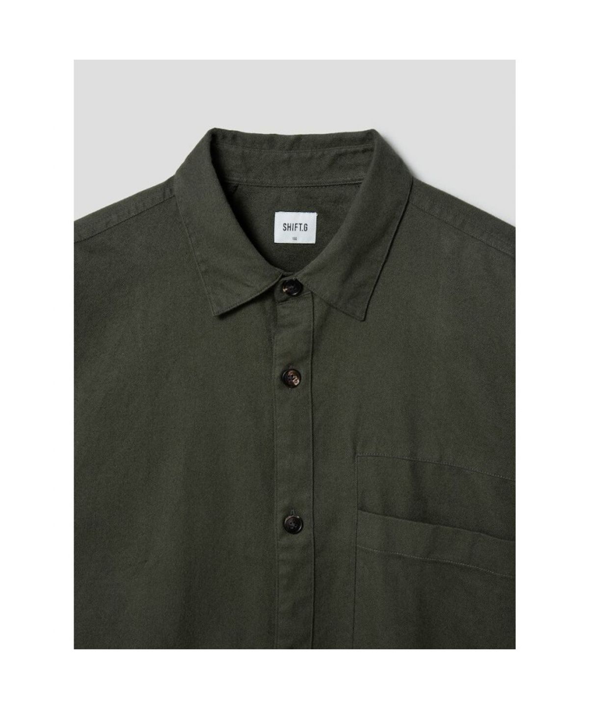 시프트지(SHIFT.G) Brushed Cloud Shirts  Khaki