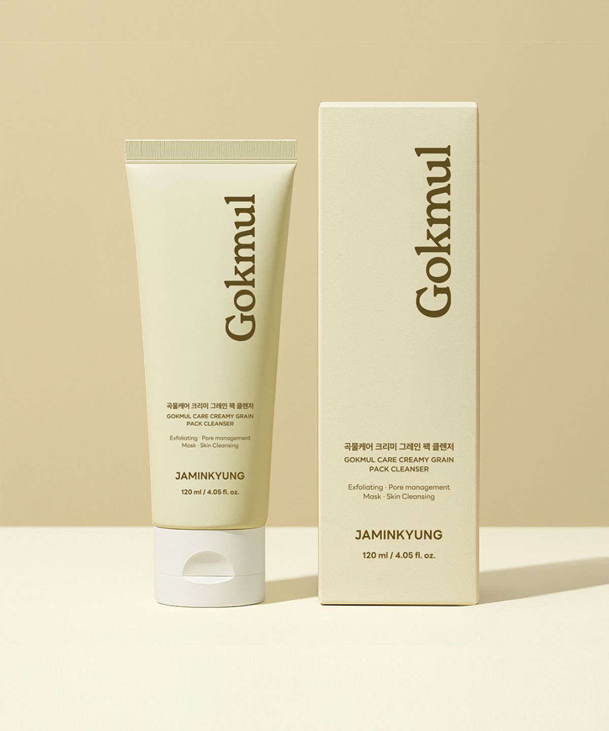 자민경(JAMINKYUNG) 곡물케어 크리미 그레인 팩 클렌저 120ml [증정: 곡물팩 클렌저 15ml]