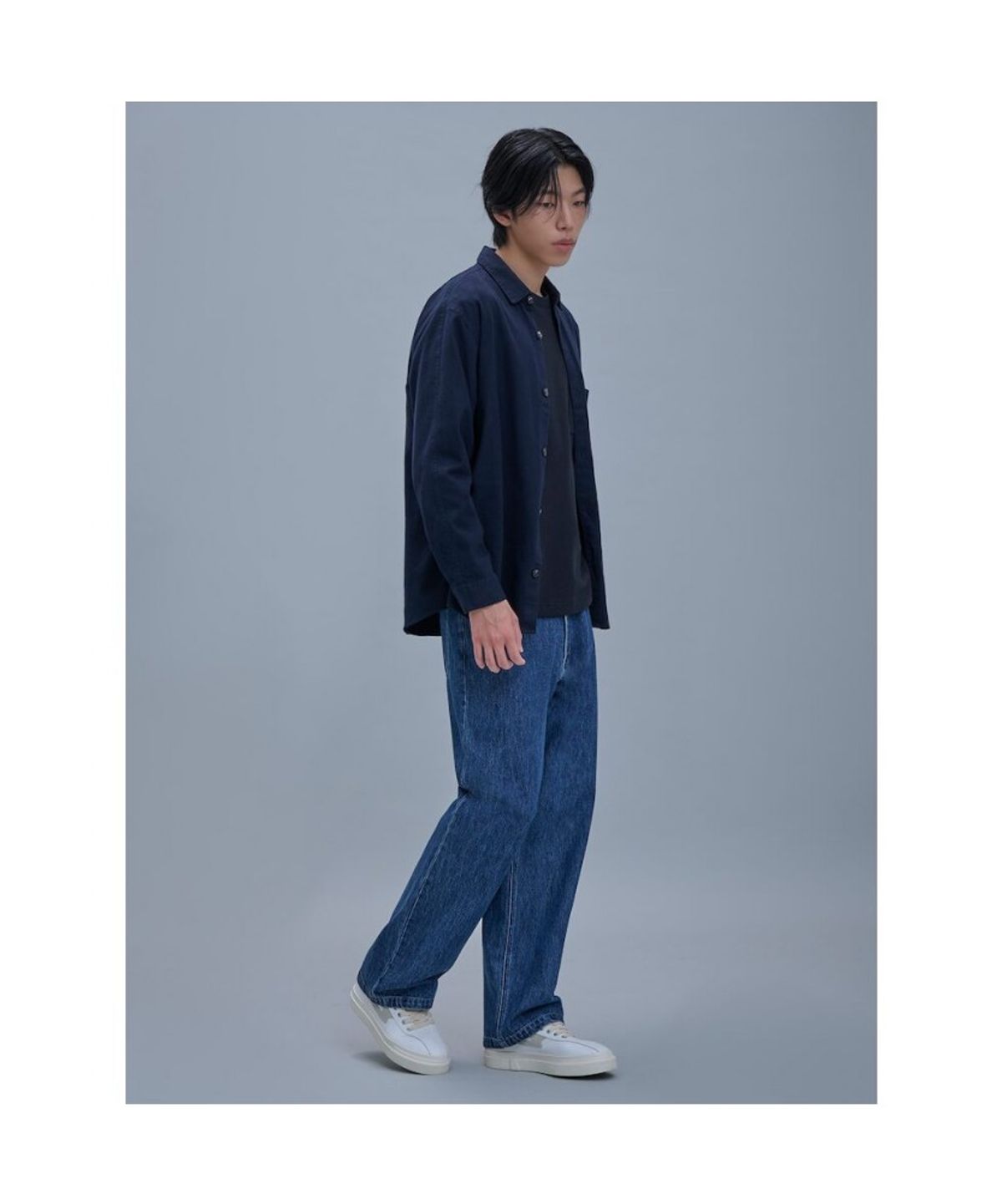 시프트지(SHIFT.G) Brushed Cloud Shirts  Navy