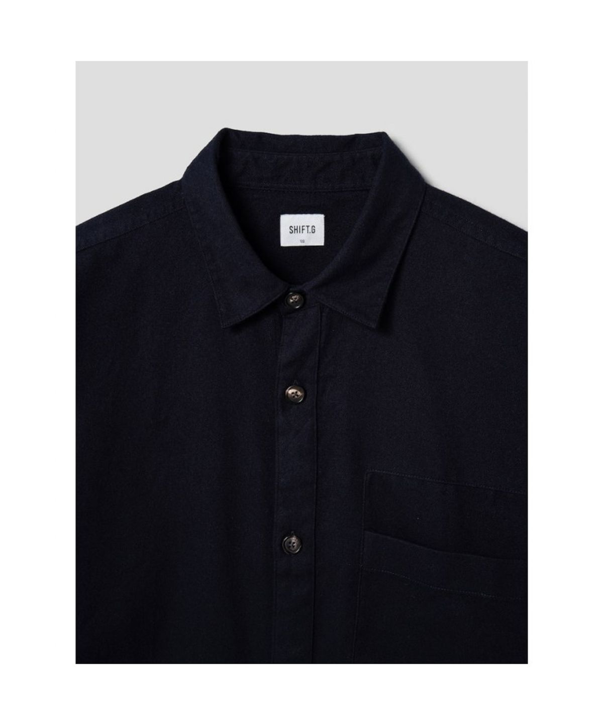 시프트지(SHIFT.G) Brushed Cloud Shirts  Navy
