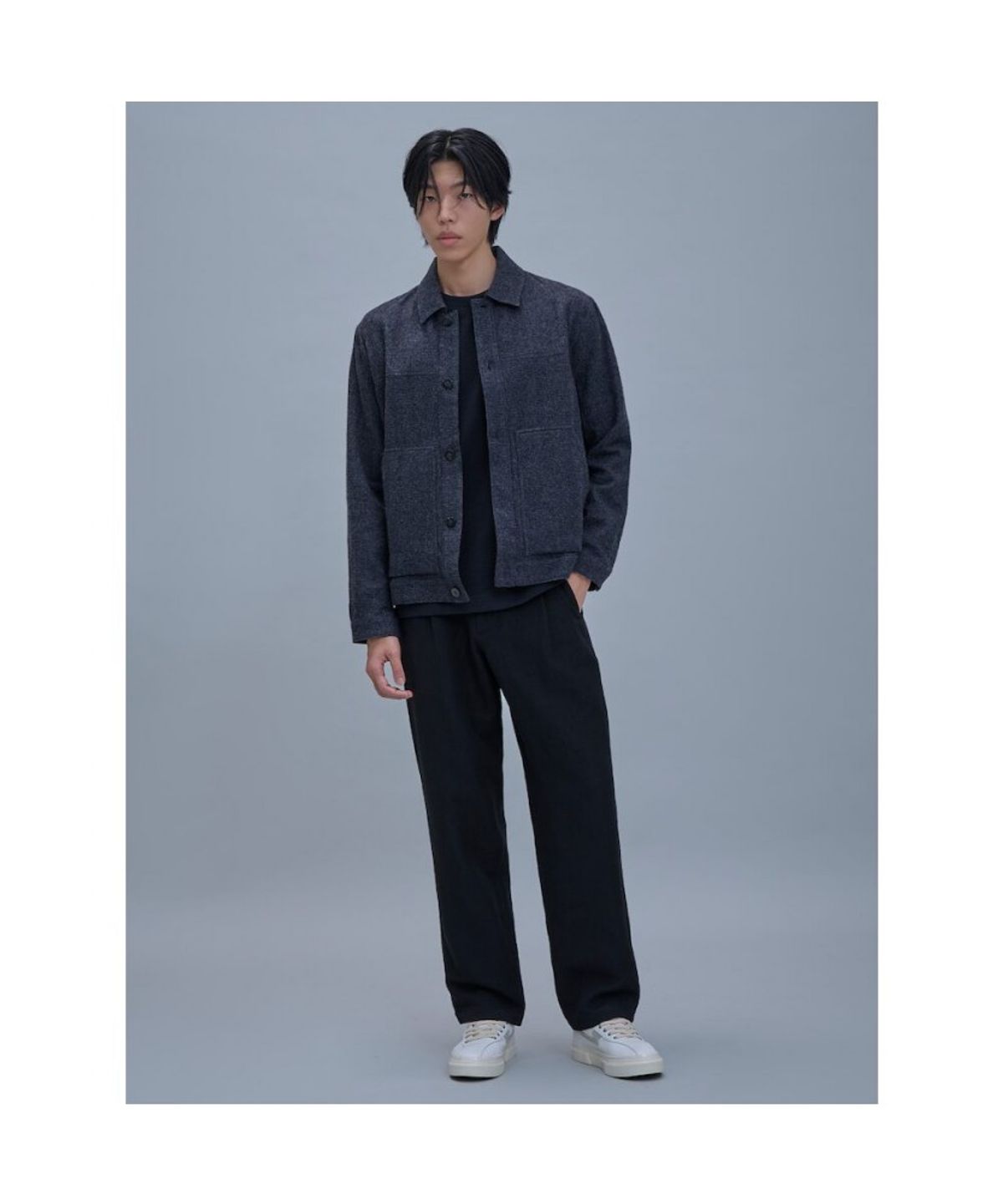시프트지(SHIFT.G) Wool Blended ZoomIn Shirts  Ash