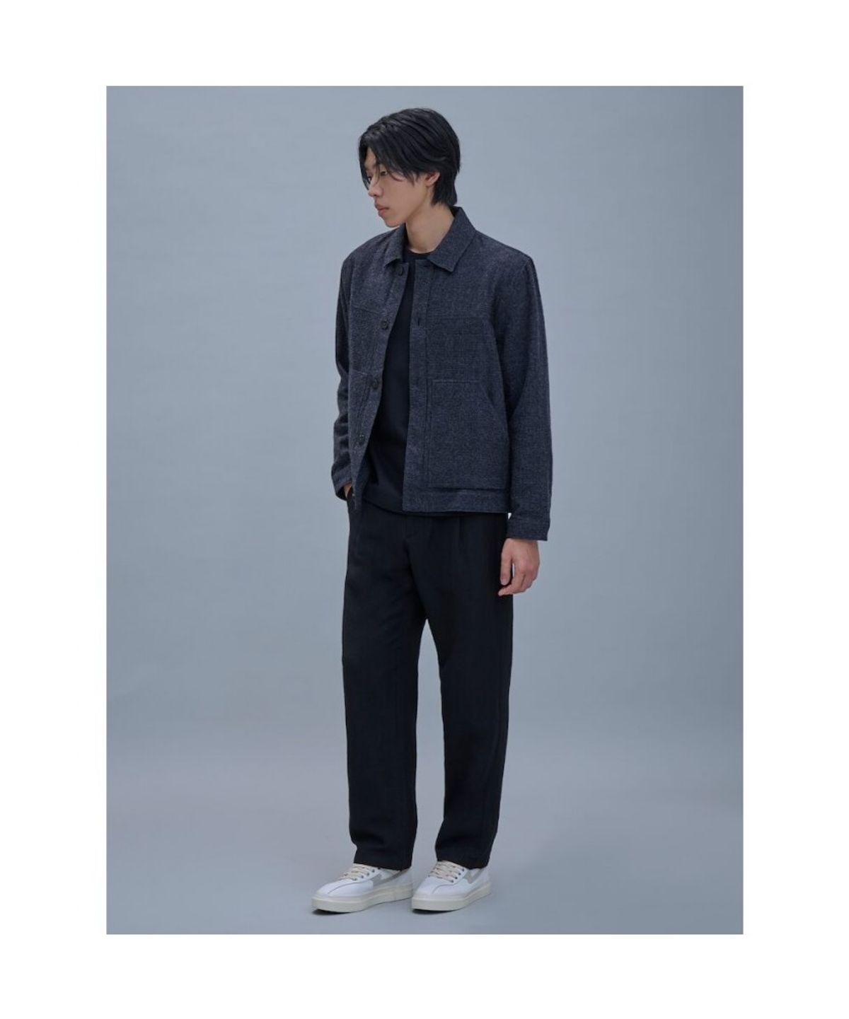 시프트지(SHIFT.G) Wool Blended ZoomIn Shirts  Ash