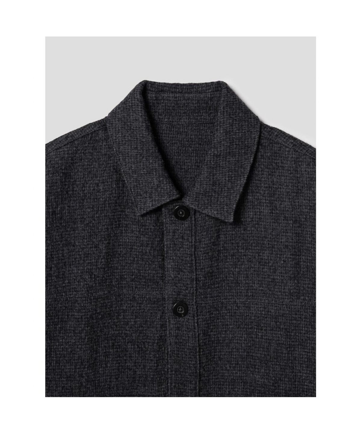 시프트지(SHIFT.G) Wool Blended ZoomIn Shirts  Ash