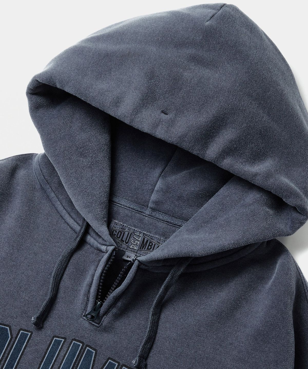 컬럼비아 유니버시티(COLUMBIA UNIVERSITY) CU 80S VINTAGE H/FLEECE H/ZIP DYEING HOODIE 크라운네이비