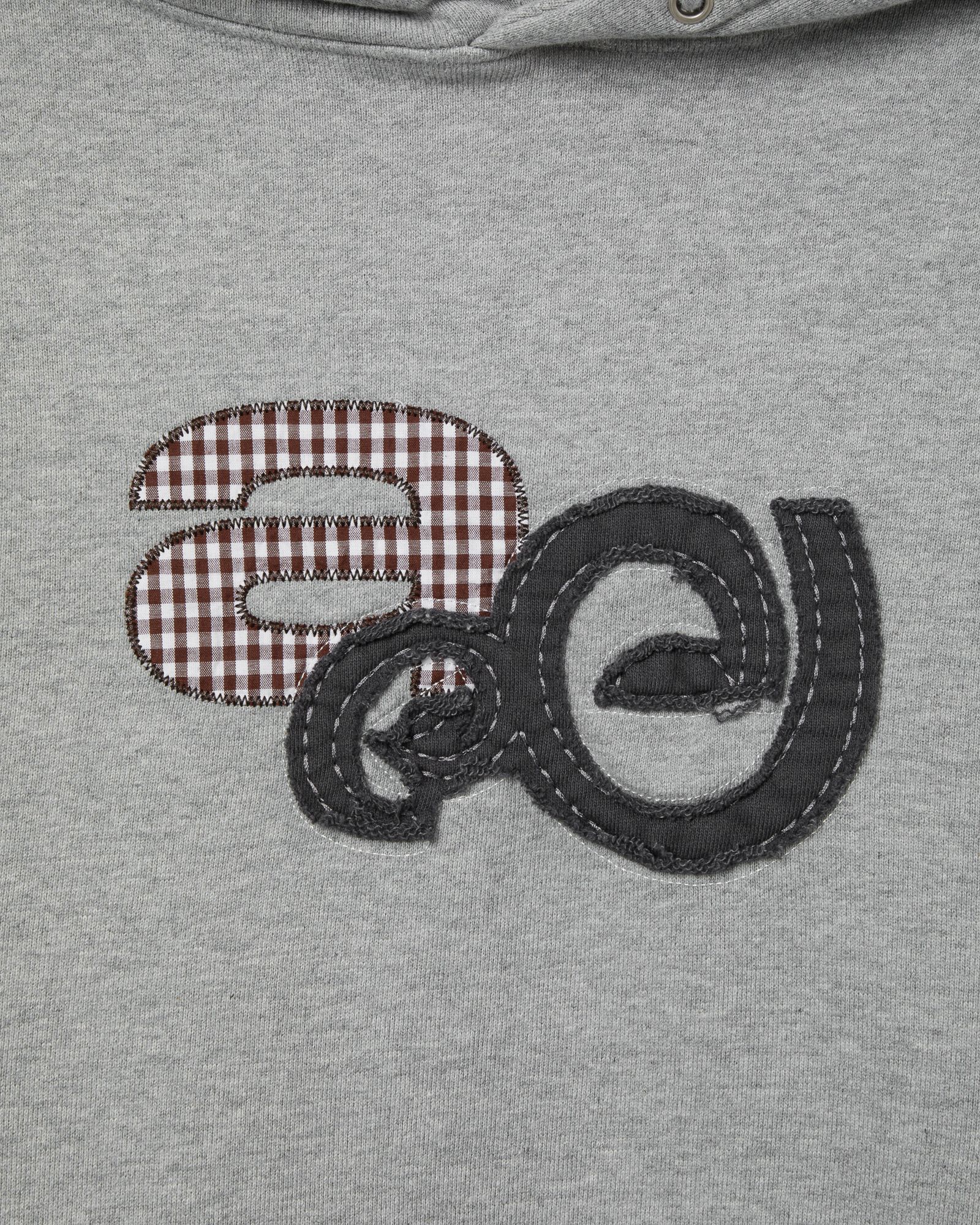 aeae APPLIQUE LOGO HOODIE グレー パーカー Mサイズ MUSINSA | AEAE APPLIQUE LOGO HOODIE [MELANGE GREY]