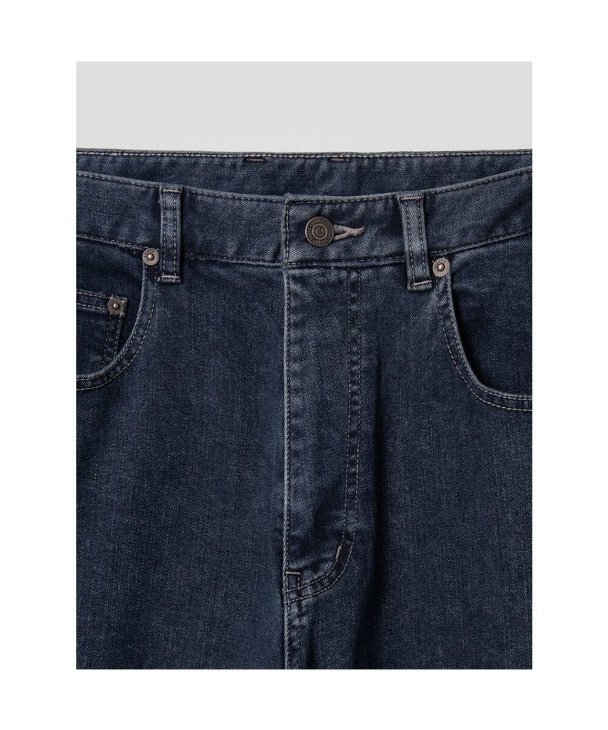 시프트지(SHIFT.G) Wide Brushed Denim Pants  Navy
