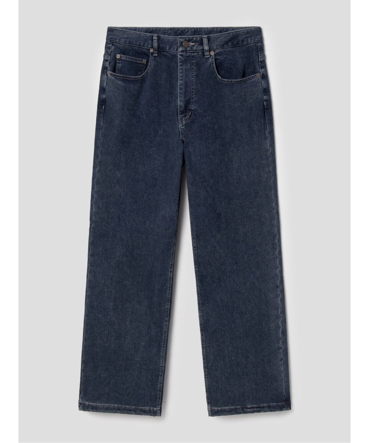 시프트지(SHIFT.G) Wide Brushed Denim Pants  Navy