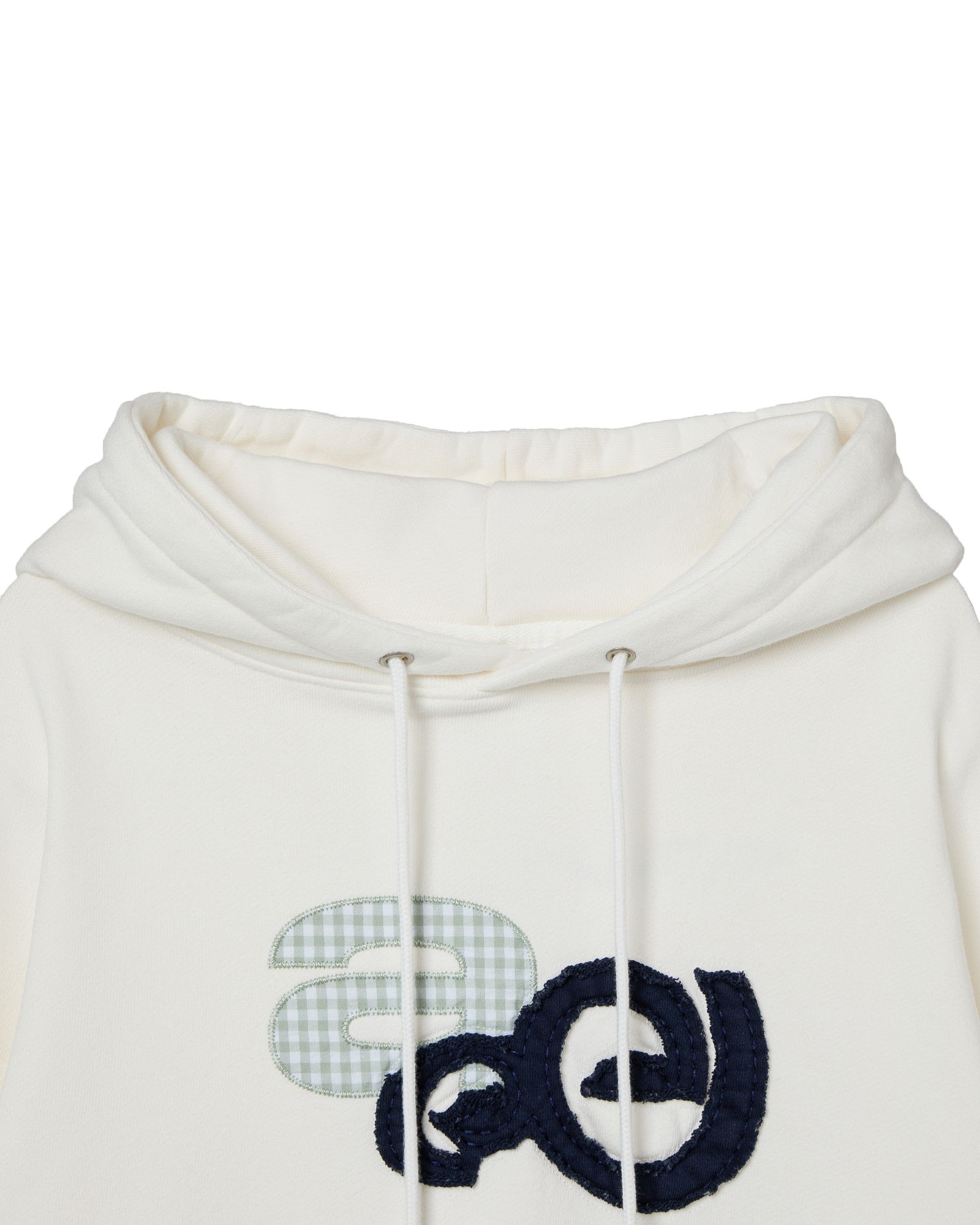 MUSINSA公式 | AEAE APPLIQUE LOGO HOODIE [WHITE]
