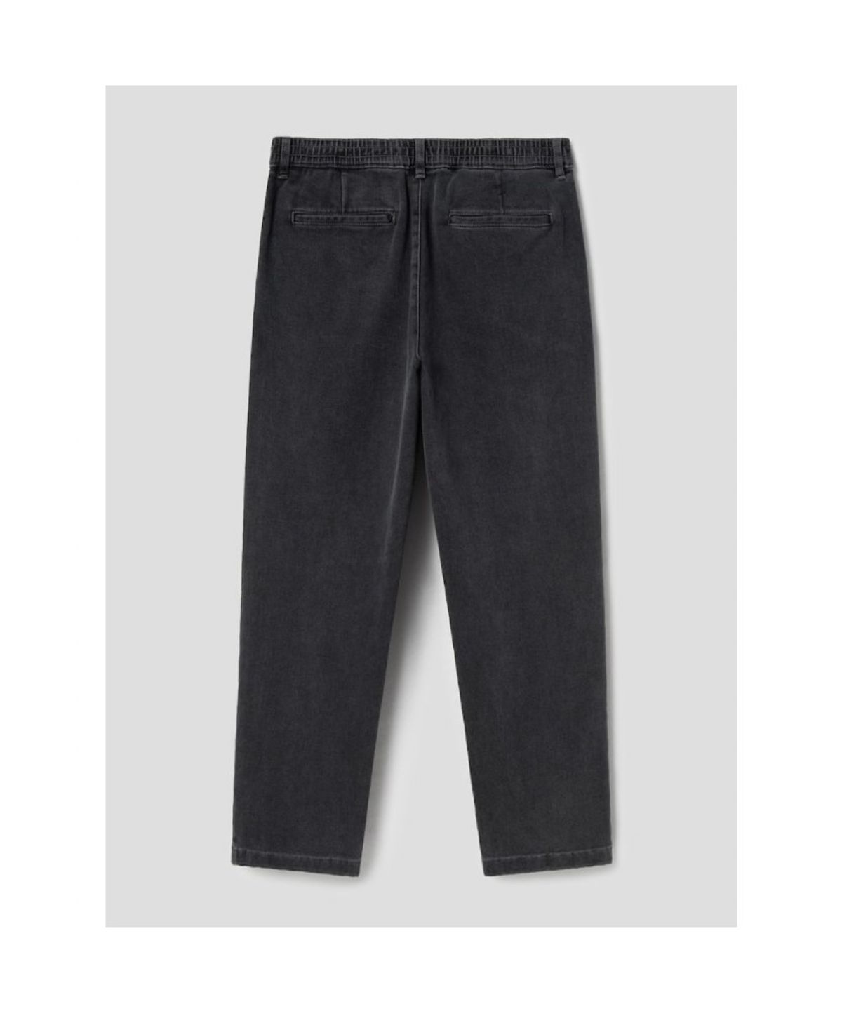 시프트지(SHIFT.G) Tapered Banding Brushed Denim Pants  Ash