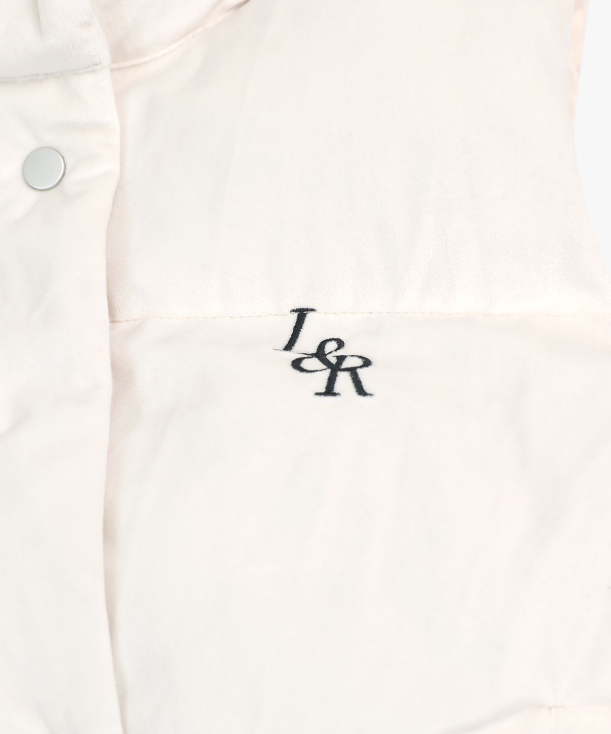 로시로우(LOSSYROW) L&R Velvet Padded Vest Cream