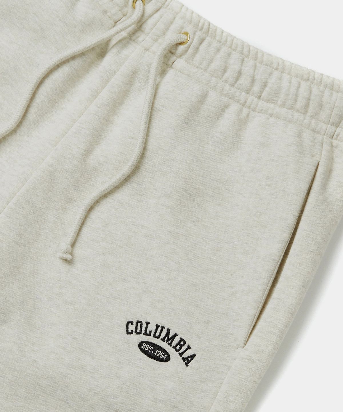 컬럼비아 유니버시티(COLUMBIA UNIVERSITY) SIG ARCH LOGO WOMEN FLEECE SWEAT PANTS 옐로우오트밀
