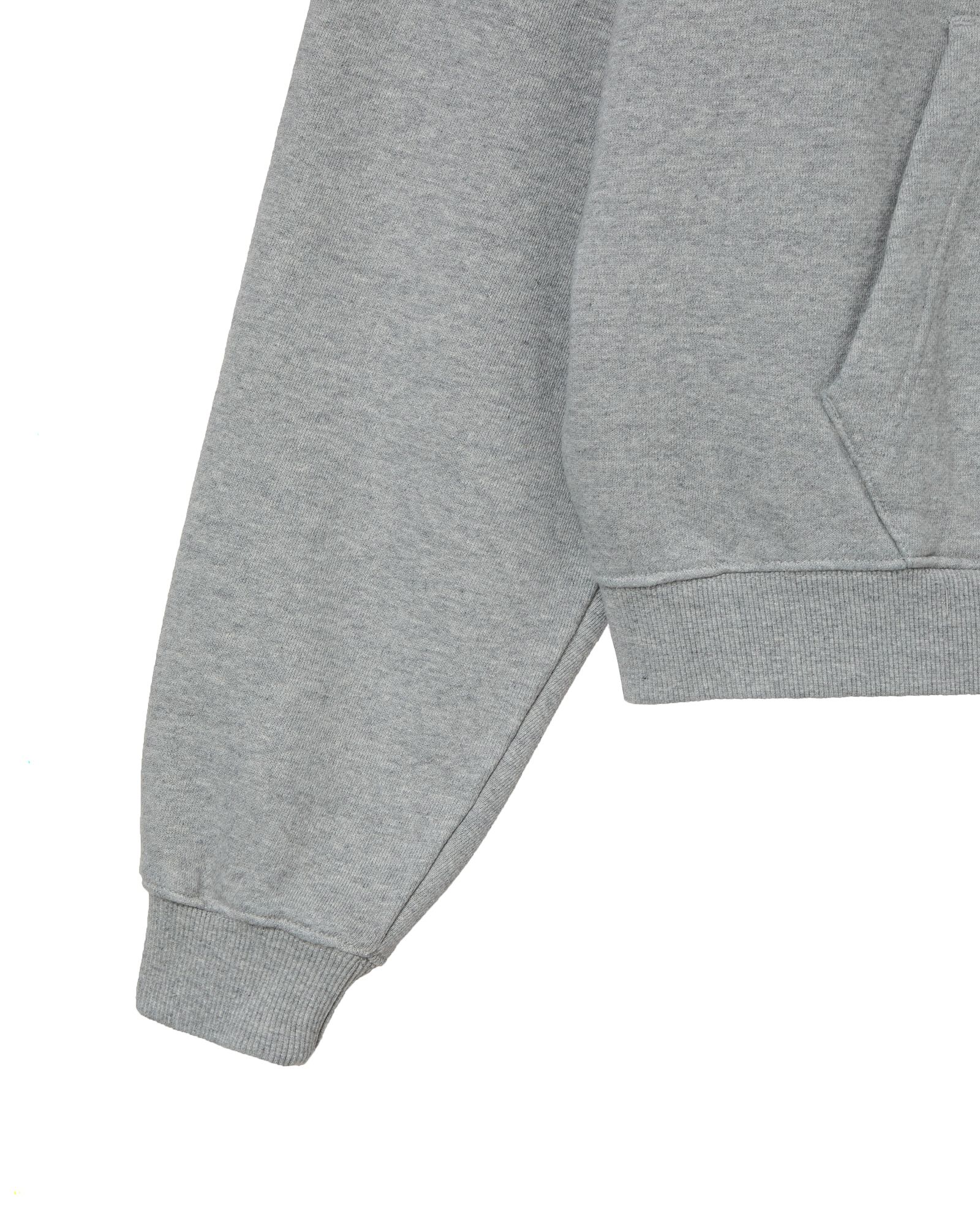 MUSINSA | AEAE WEB LOGO LOOSED HOODIE [MELANGE GREY]