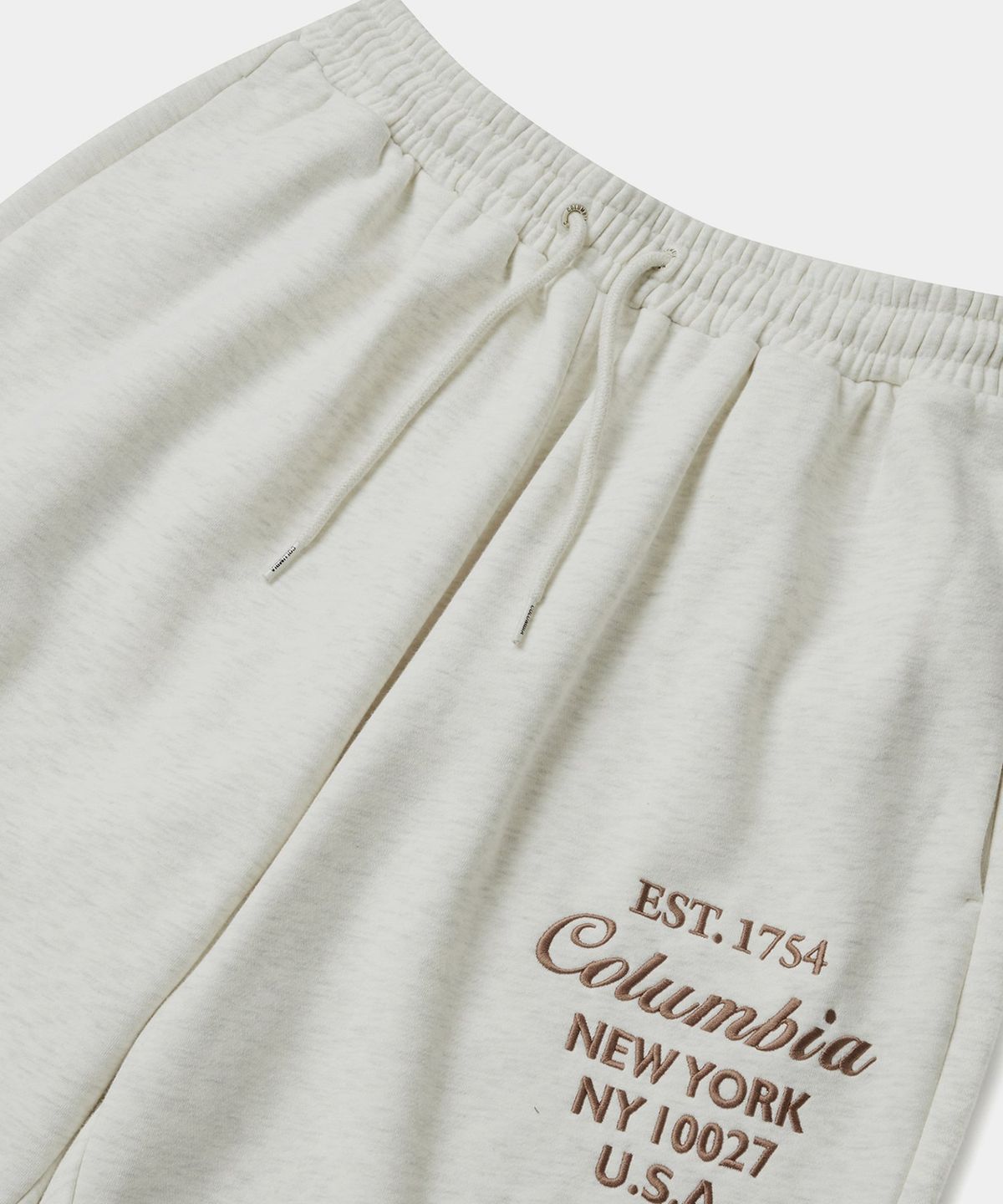 컬럼비아 유니버시티(COLUMBIA UNIVERSITY) CU BIG SCRIPT FLEECE WIDE SEATPANTS 오트밀