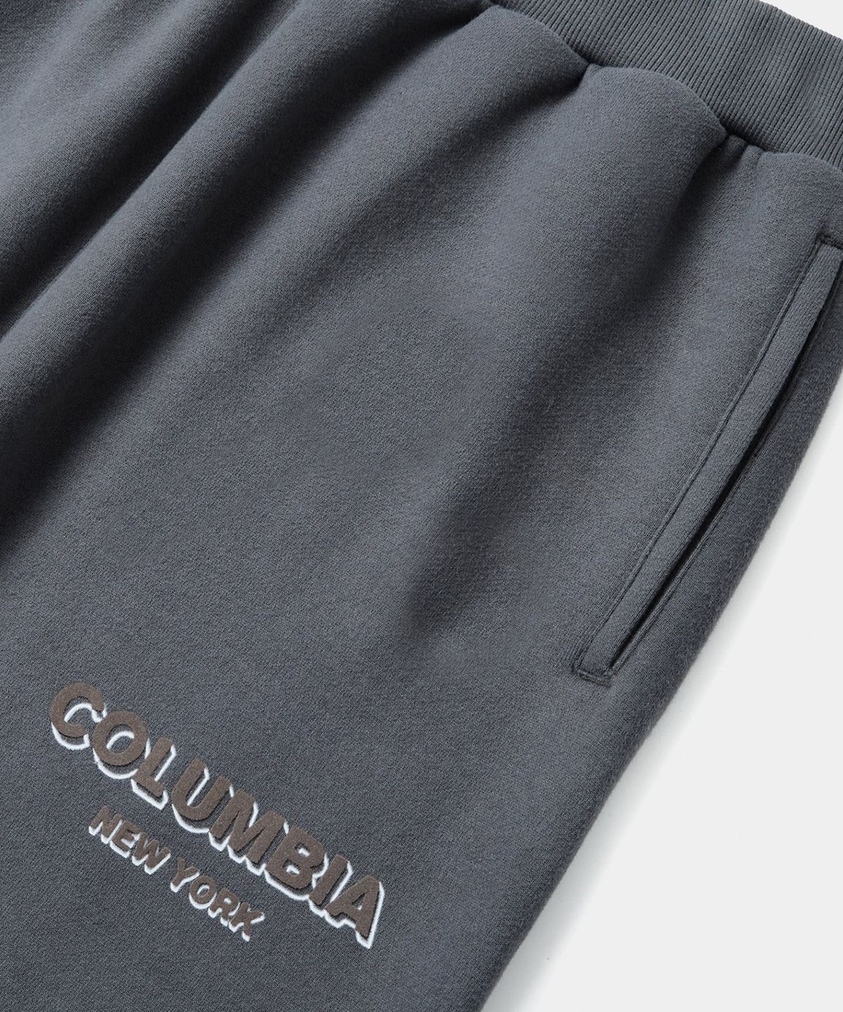 컬럼비아 유니버시티(COLUMBIA UNIVERSITY) B/S NY H/FLEECE LOOSE SWEATPANTS 차콜