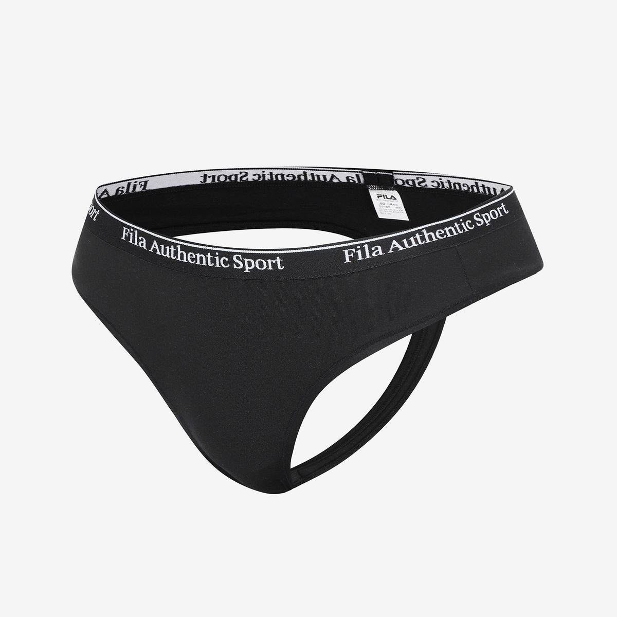 휠라언더웨어(FILA UNDERWEAR) 벨로 소프트 T팬티(FI4BFH1103FBLK)