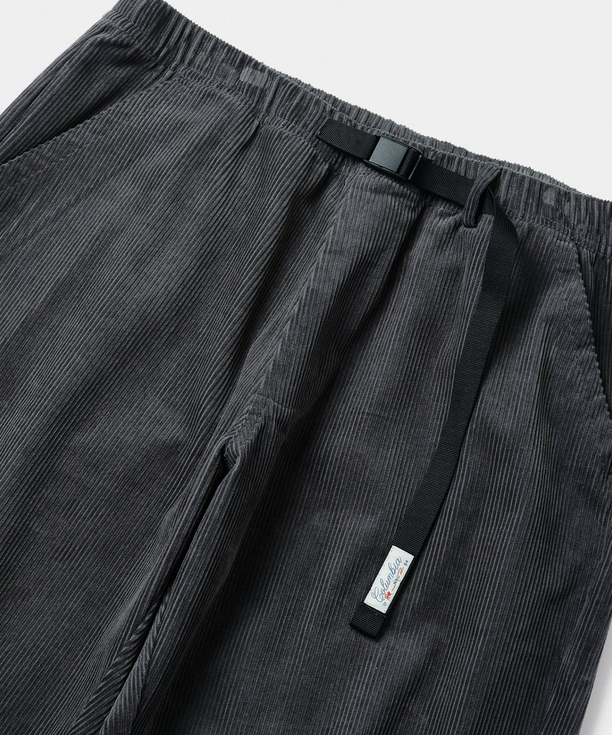 컬럼비아 유니버시티(COLUMBIA UNIVERSITY) SL-LABEL BELTED ALL-ROUND CORDUROY PANTS 차콜