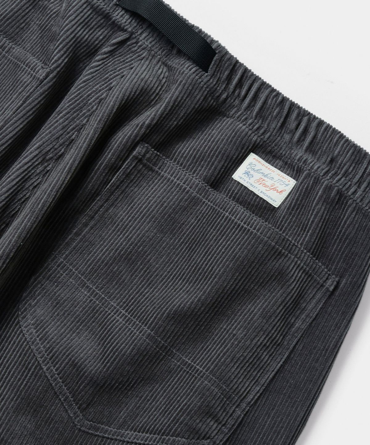 컬럼비아 유니버시티(COLUMBIA UNIVERSITY) SL-LABEL BELTED ALL-ROUND CORDUROY PANTS 차콜