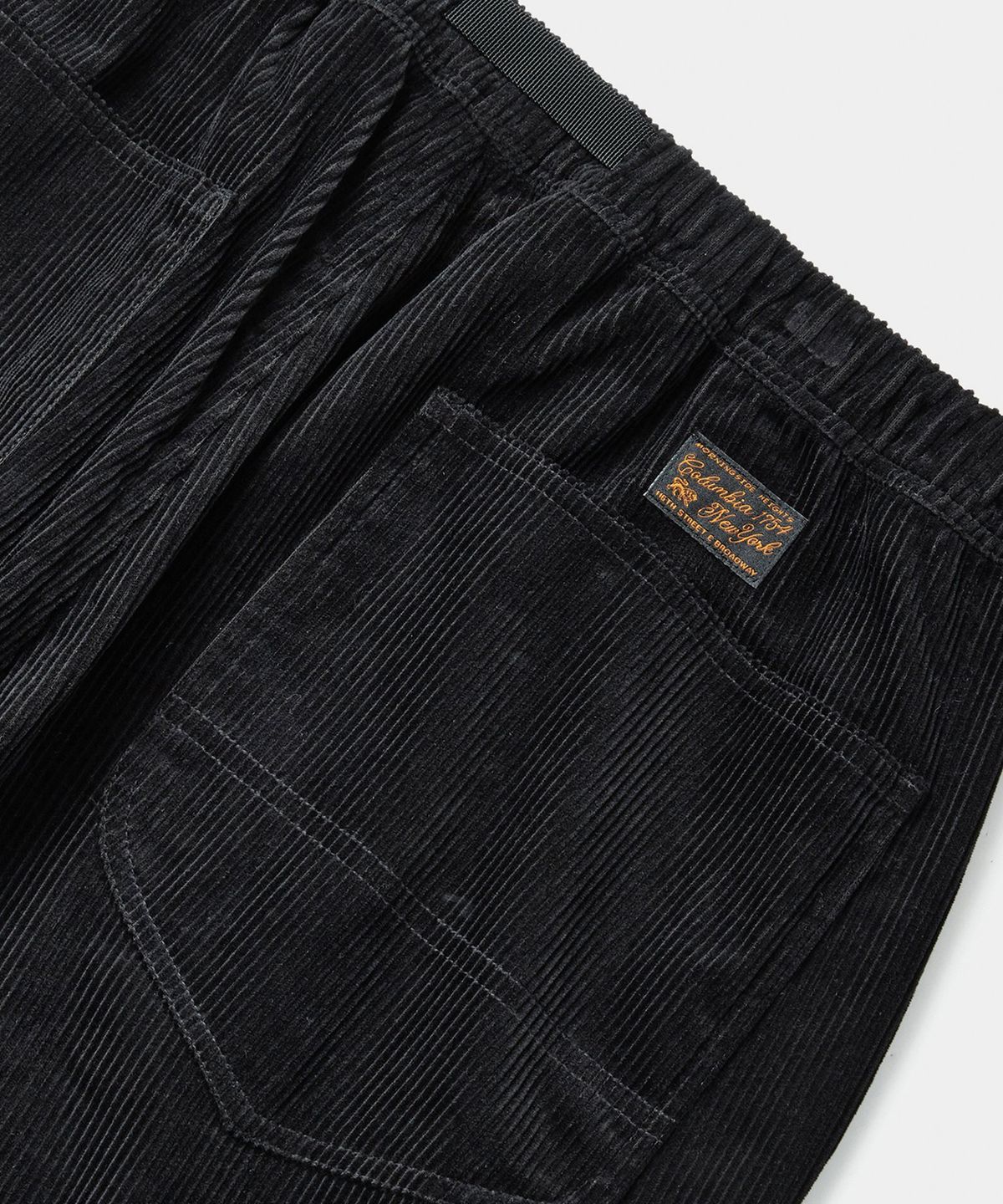 컬럼비아 유니버시티(COLUMBIA UNIVERSITY) SL-LABEL BELTED ALL-ROUND CORDUROY PANTS 블랙