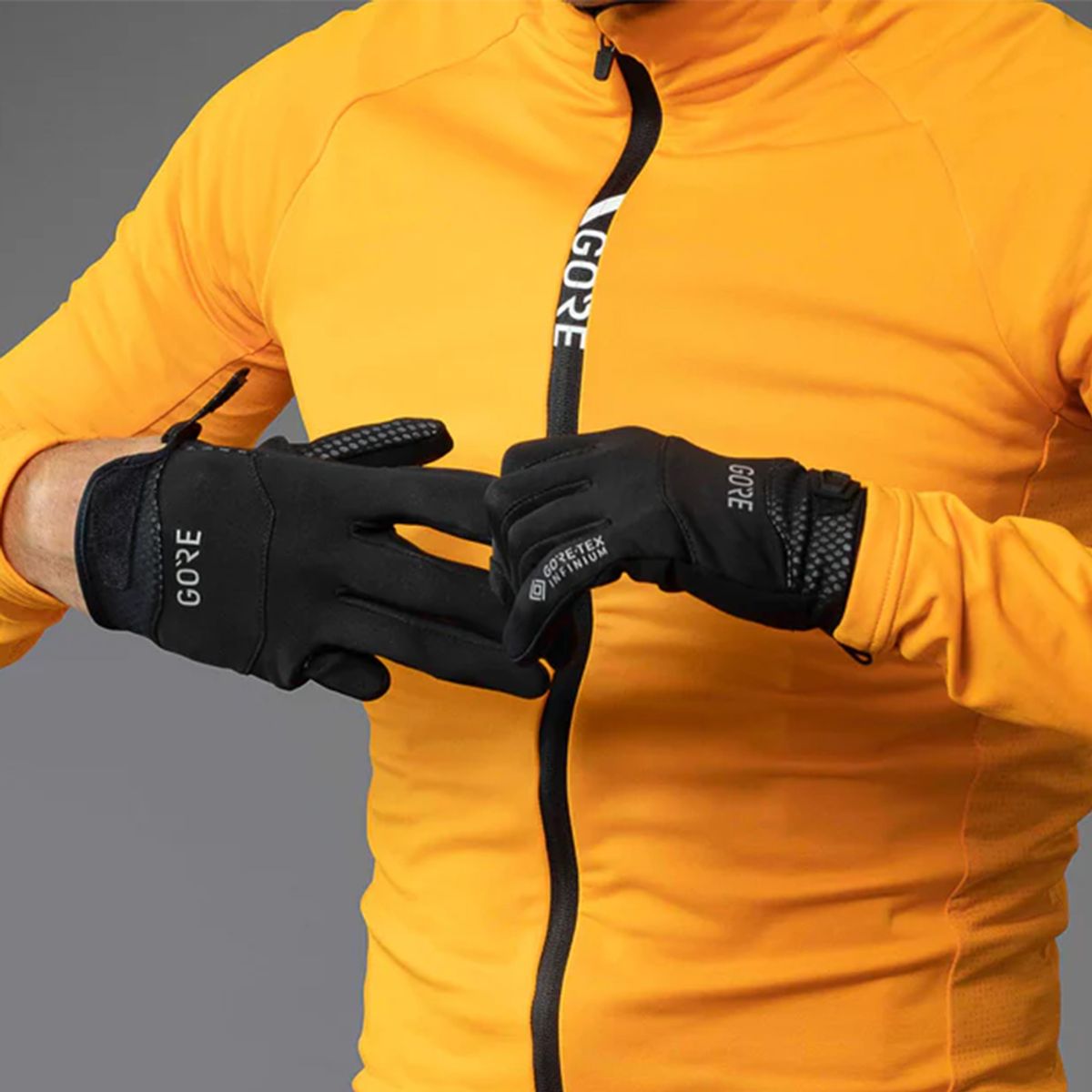 고어웨어(GOREWEAR) C5 윈드스토퍼 글러브 방풍 장갑 - 블랙