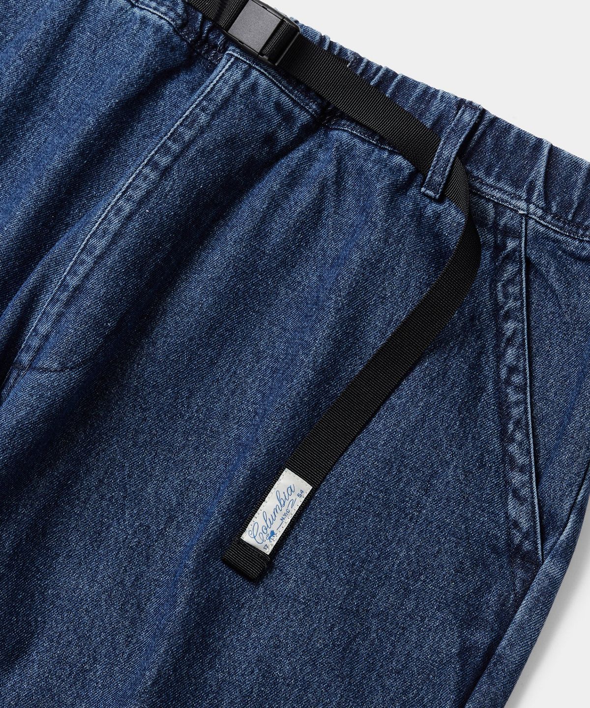 컬럼비아 유니버시티(COLUMBIA UNIVERSITY) SL-LABEL BELTED ALL-ROUND DENIM PANTS 미드나잇데님