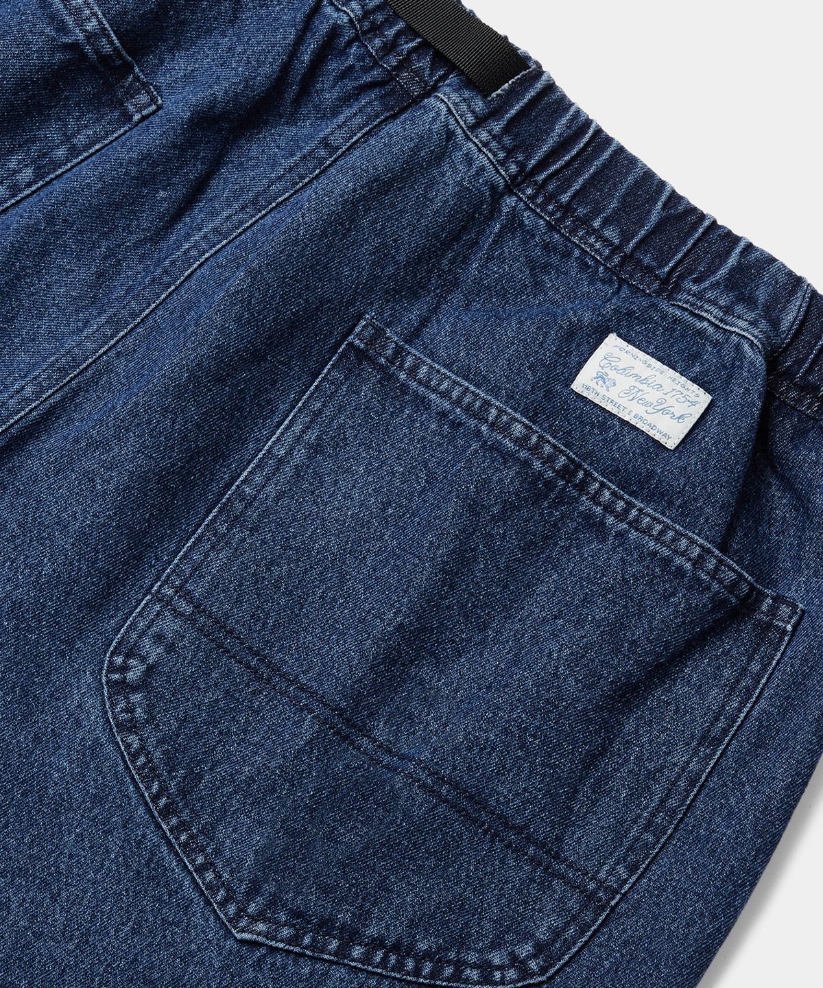 컬럼비아 유니버시티(COLUMBIA UNIVERSITY) SL-LABEL BELTED ALL-ROUND DENIM PANTS 미드나잇데님