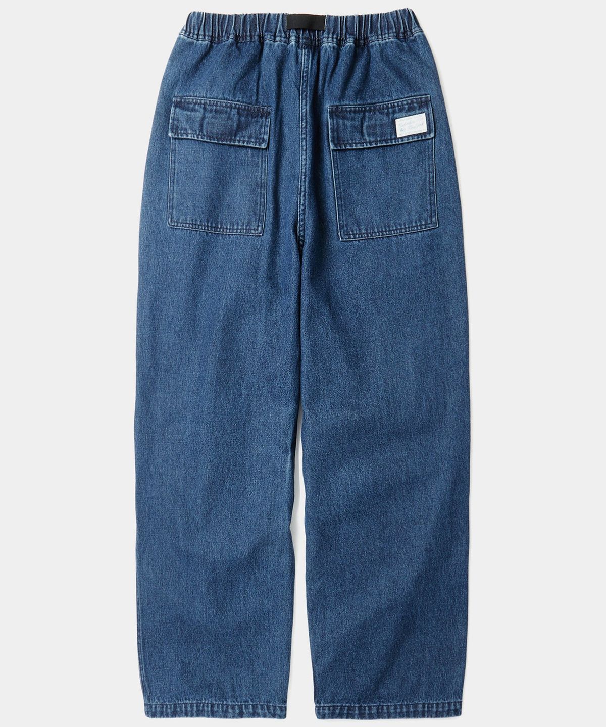 컬럼비아 유니버시티(COLUMBIA UNIVERSITY) SL-LABEL BELTED PARACHUTE DENIM PANTS 미드나잇데님