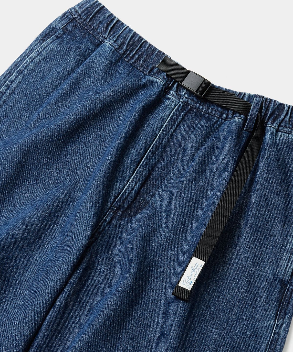 컬럼비아 유니버시티(COLUMBIA UNIVERSITY) SL-LABEL BELTED PARACHUTE DENIM PANTS 미드나잇데님