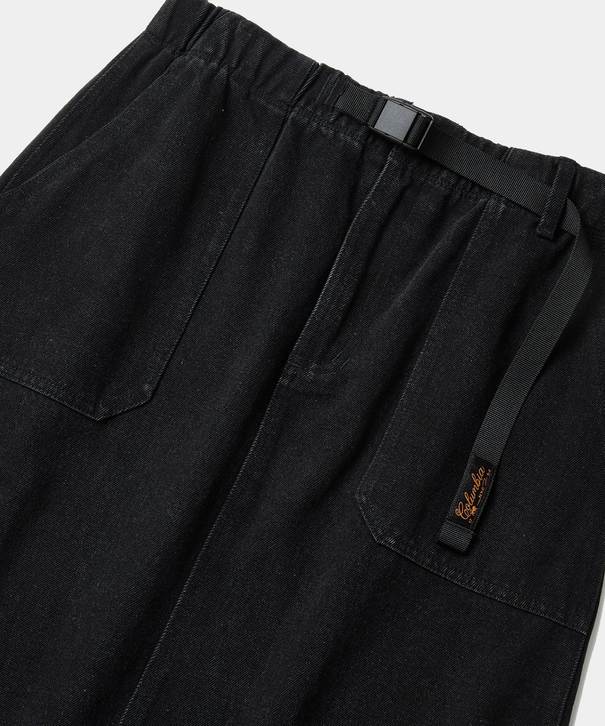 컬럼비아 유니버시티(COLUMBIA UNIVERSITY) SL-LABEL BELTED DENIM SKIRT 블랙데님