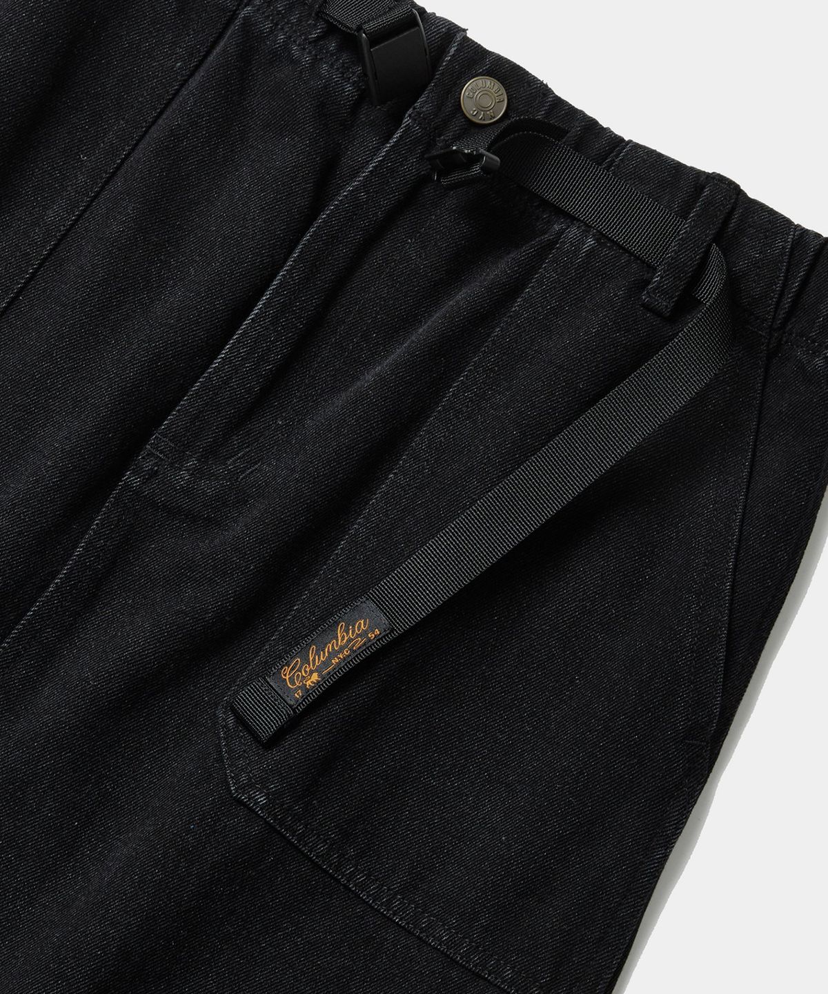 컬럼비아 유니버시티(COLUMBIA UNIVERSITY) SL-LABEL BELTED DENIM SKIRT 블랙데님