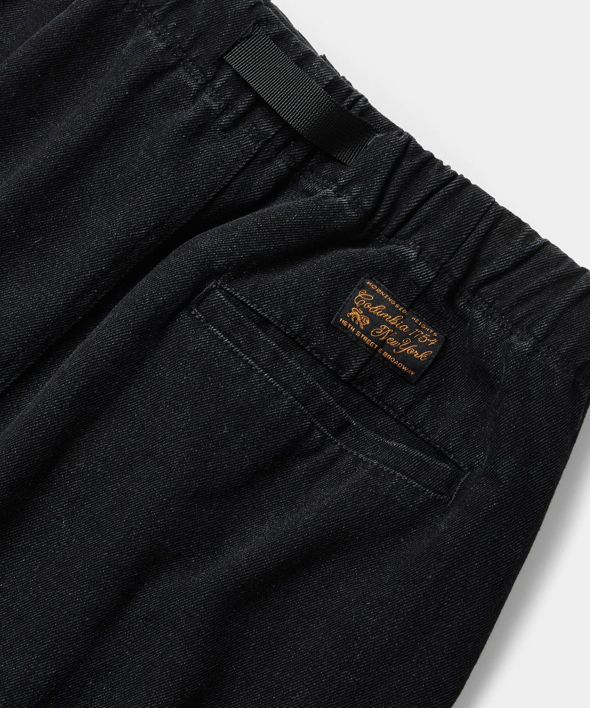 컬럼비아 유니버시티(COLUMBIA UNIVERSITY) SL-LABEL BELTED DENIM SKIRT 블랙데님
