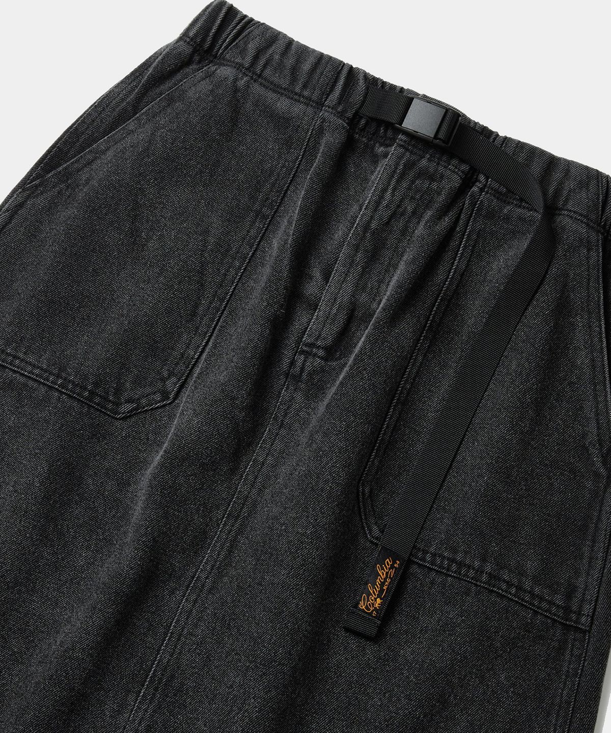 컬럼비아 유니버시티(COLUMBIA UNIVERSITY) SL-LABEL BELTED DENIM SKIRT 그레이데님