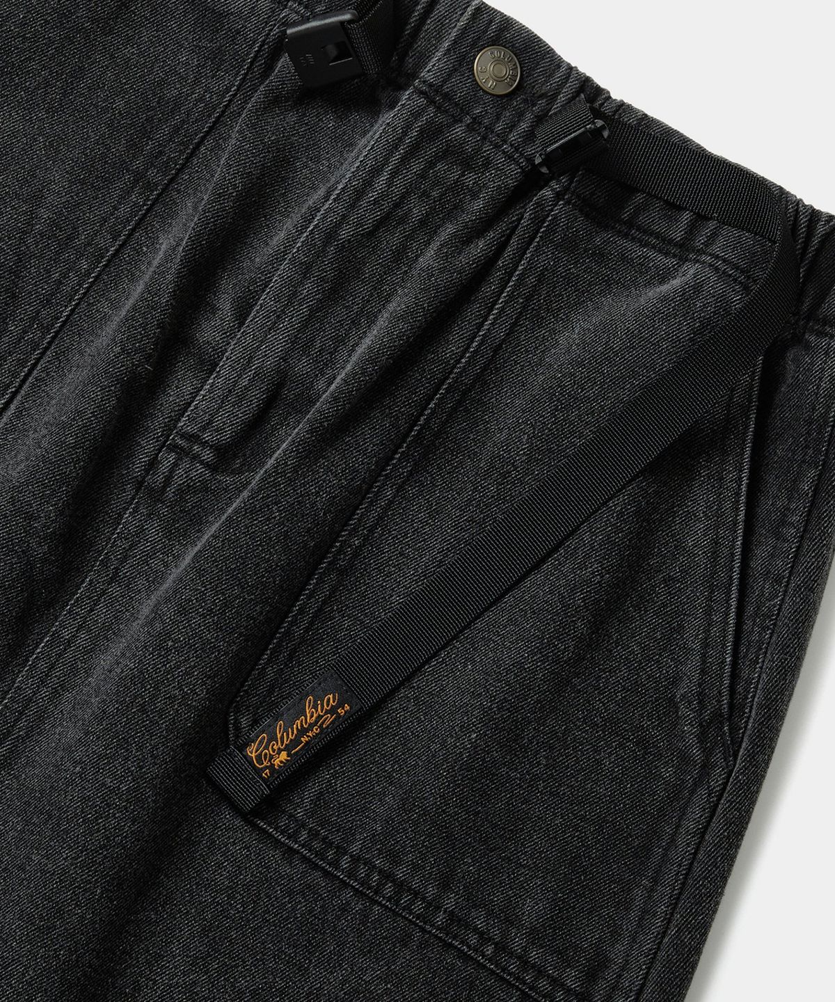 컬럼비아 유니버시티(COLUMBIA UNIVERSITY) SL-LABEL BELTED DENIM SKIRT 그레이데님