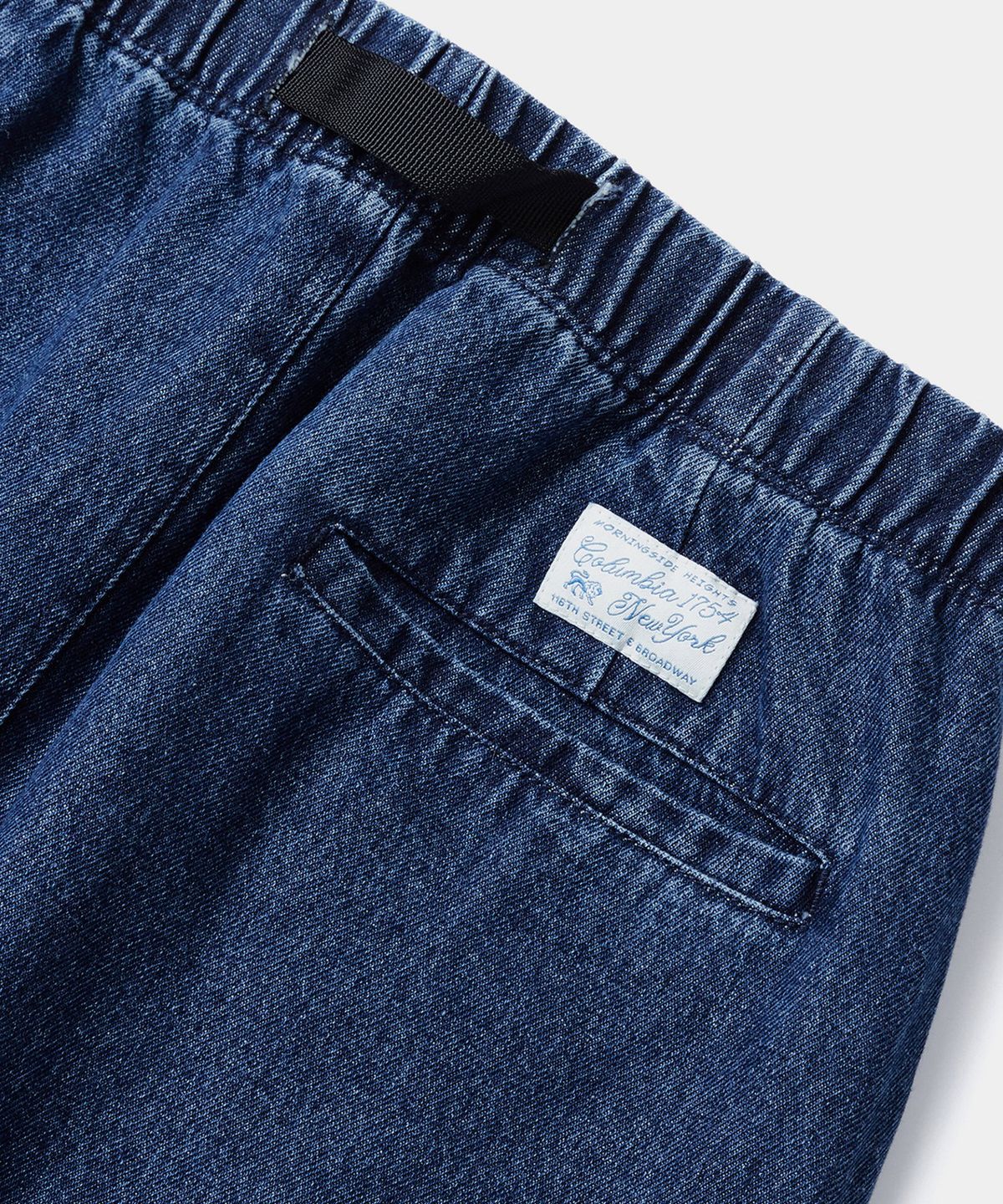 컬럼비아 유니버시티(COLUMBIA UNIVERSITY) SL-LABEL BELTED DENIM SKIRT 미드나잇데님