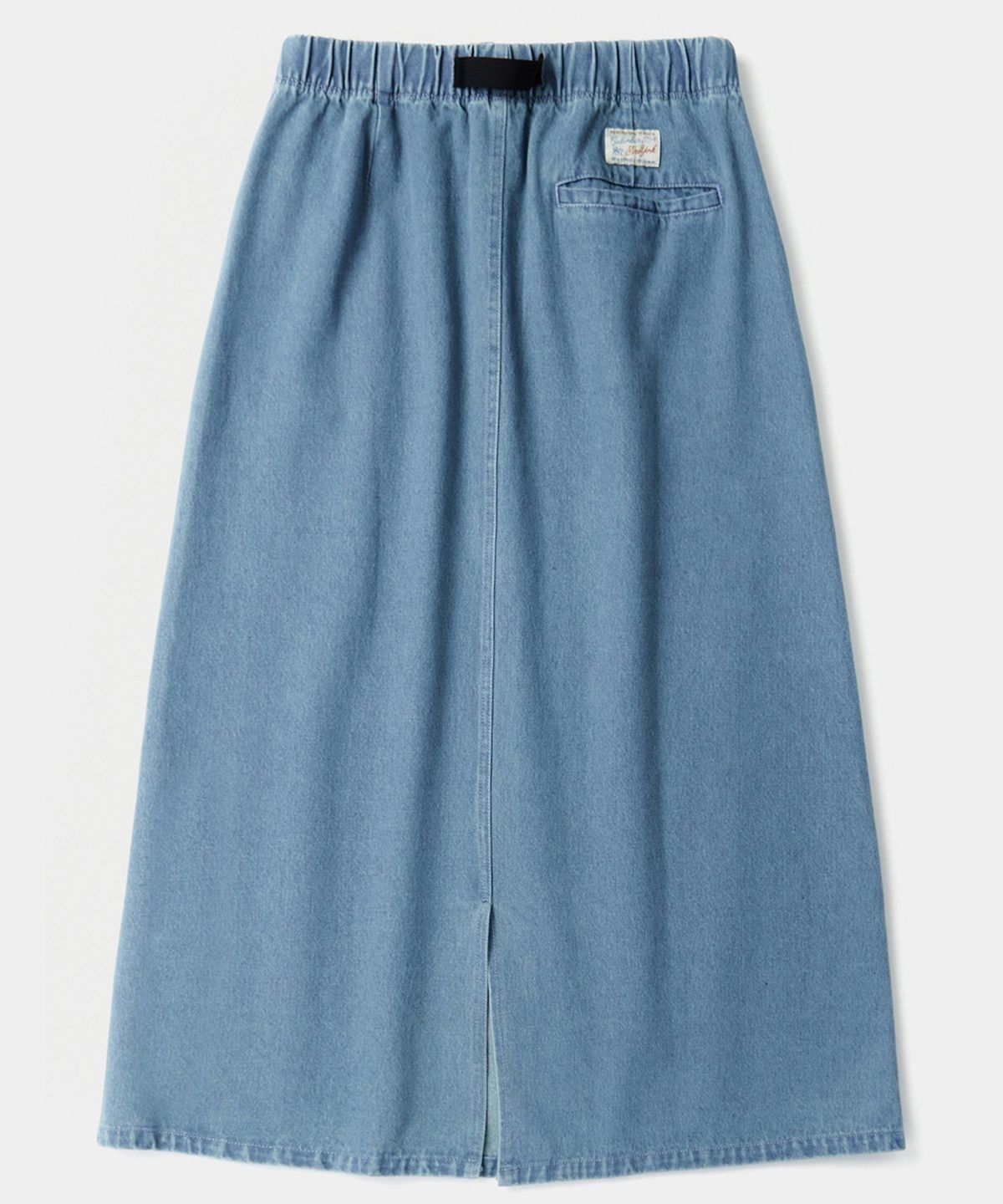 컬럼비아 유니버시티(COLUMBIA UNIVERSITY) SL-LABEL BELTED DENIM SKIRT 라이트데님