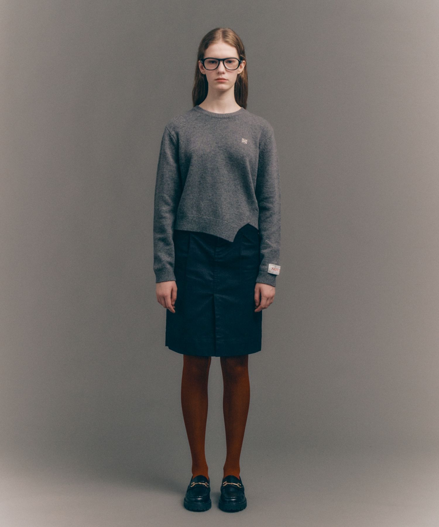 24FW★ SATUR ★COTTON PENCIL SLIT SKIRT MUSINSA | SATUR (W) Cotton Pencil Slit Skirt Black
